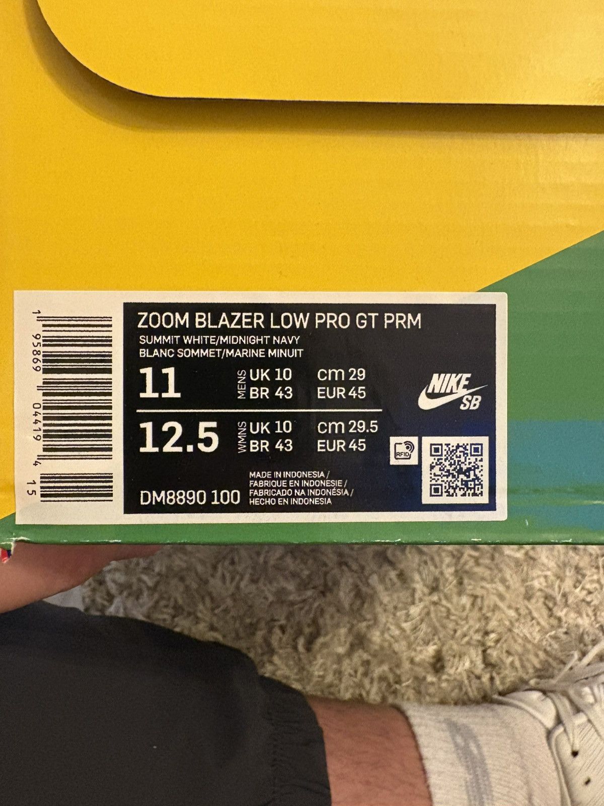 Nike SB Zoom Blazer Low Pro GT PRM Size US 11 / EU 44 - 8 Thumbnail