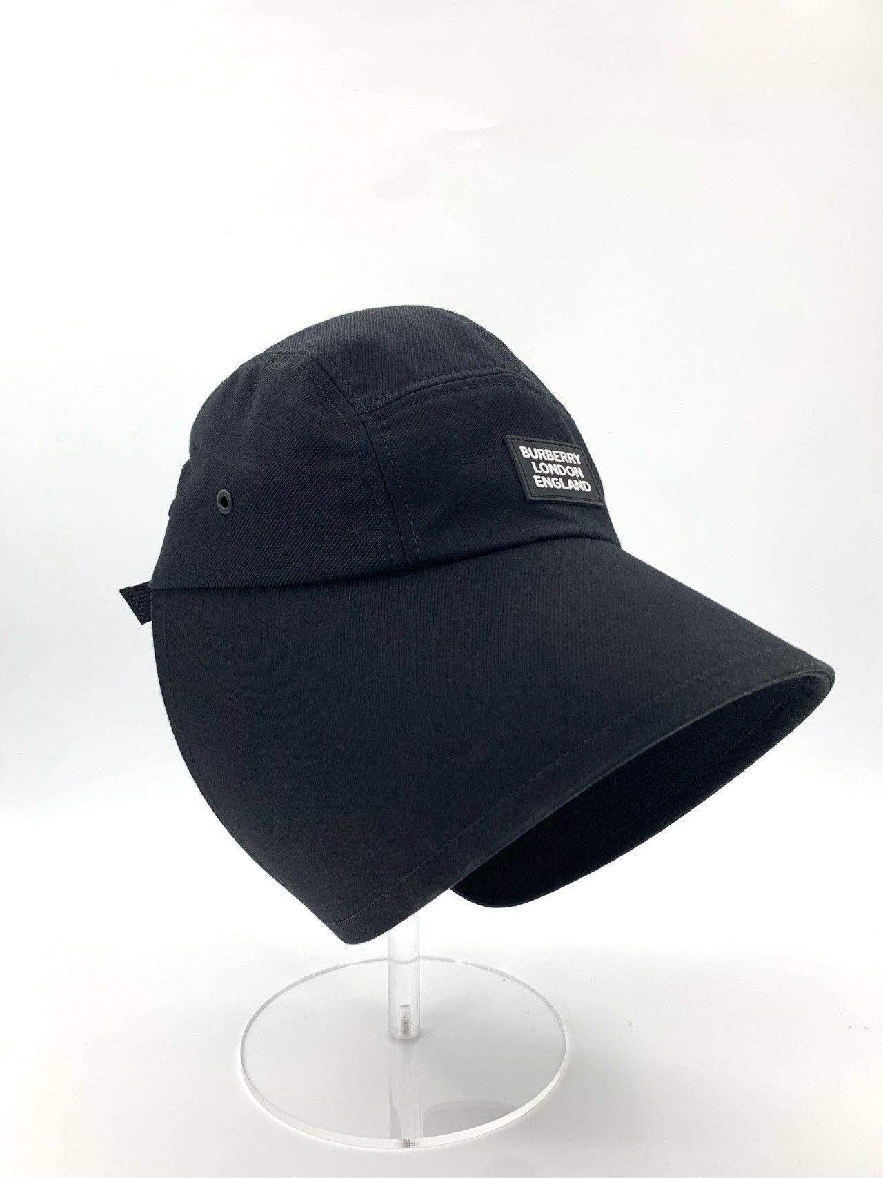 Burberry Burberry Letter Logo Black Duckbill Cap Size ONE SIZE - 8 Thumbnail