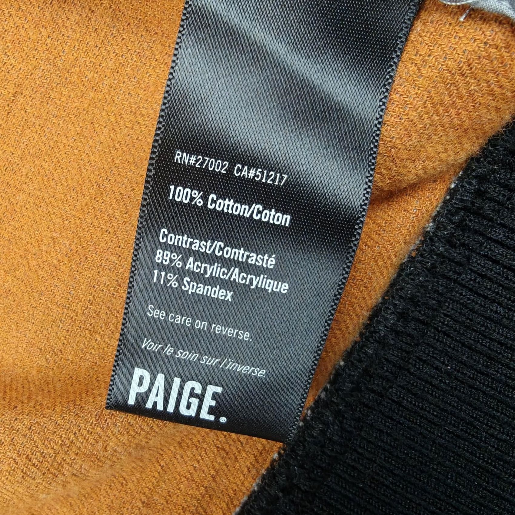 Paige Paige Jacket Mens XL Gray Cotton Flannel Bomber Full Zip Lined Pockets Size US XL / EU 56 / 4 - 6 Thumbnail