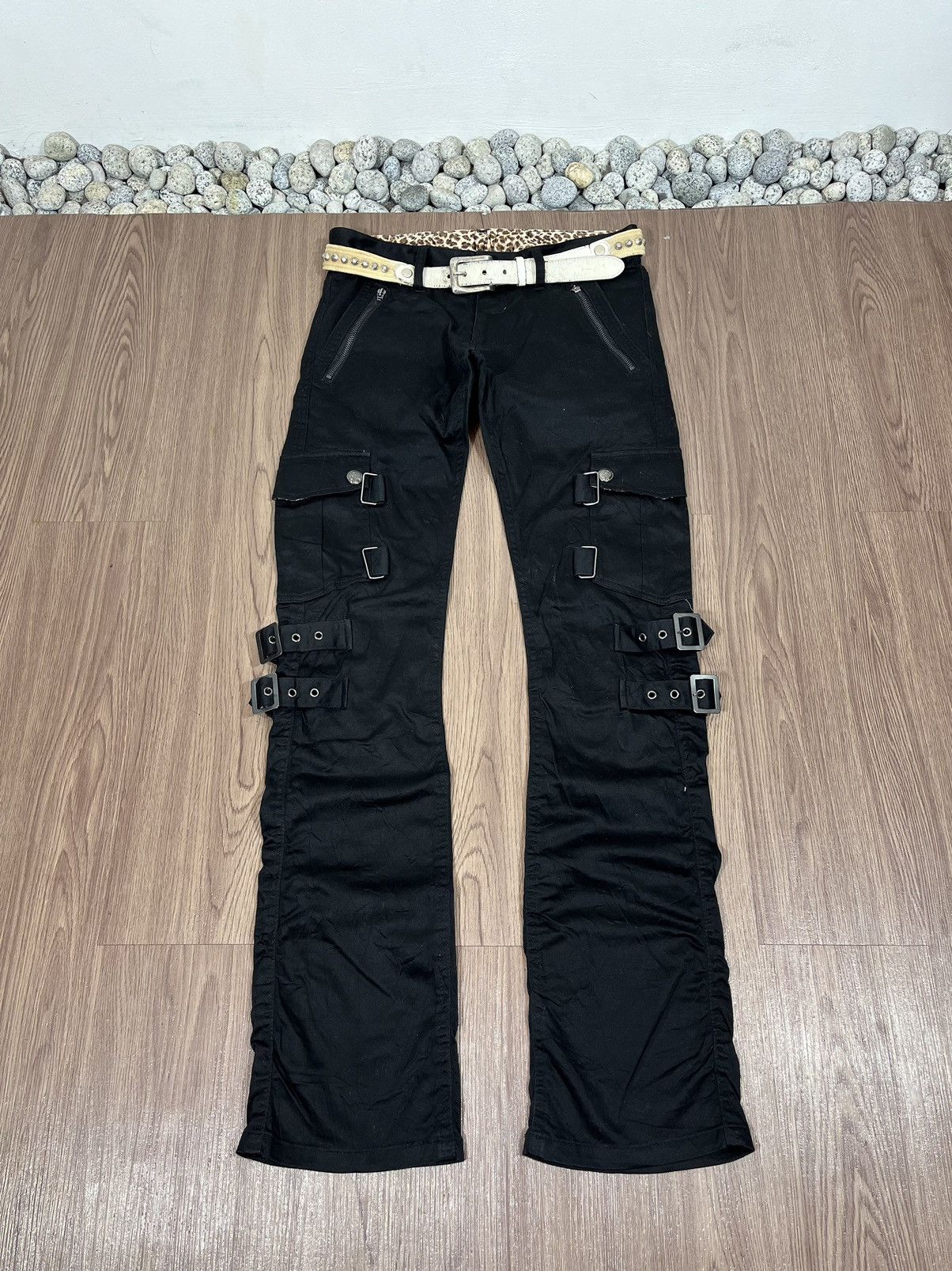 If Six Was Nine × Japanese Brand Berning Sho Leopard Strap Bondage Pants Size US 31 - 5 Thumbnail