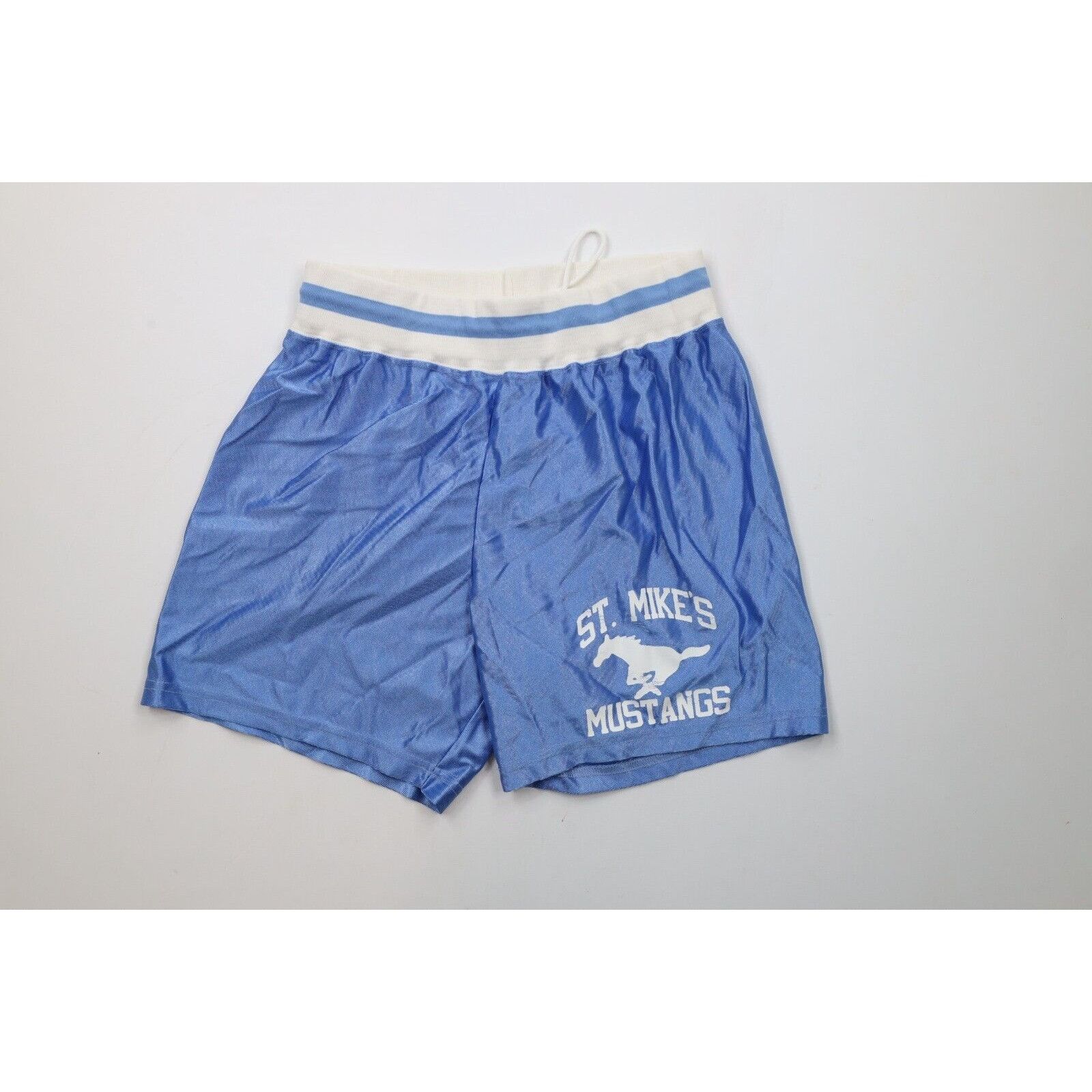 Vintage Vintage 70s 80s St Mikes Mustangs Basketball Uniform Size US M / EU 48-50 / 2 - 8 Thumbnail
