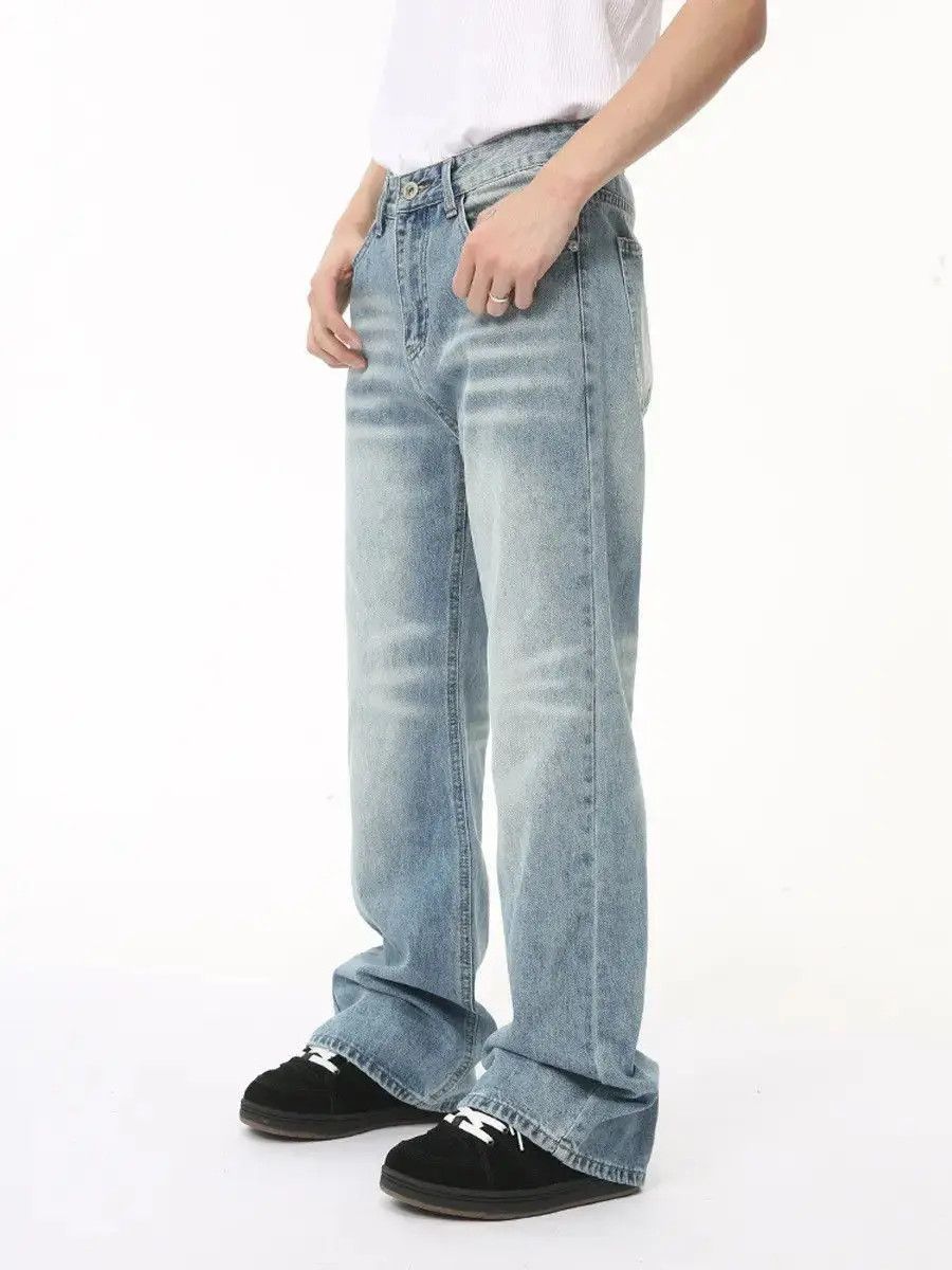 Japanese Brand Retro straight leg loose jeans Size US 32 / EU 48 - 2 Thumbnail