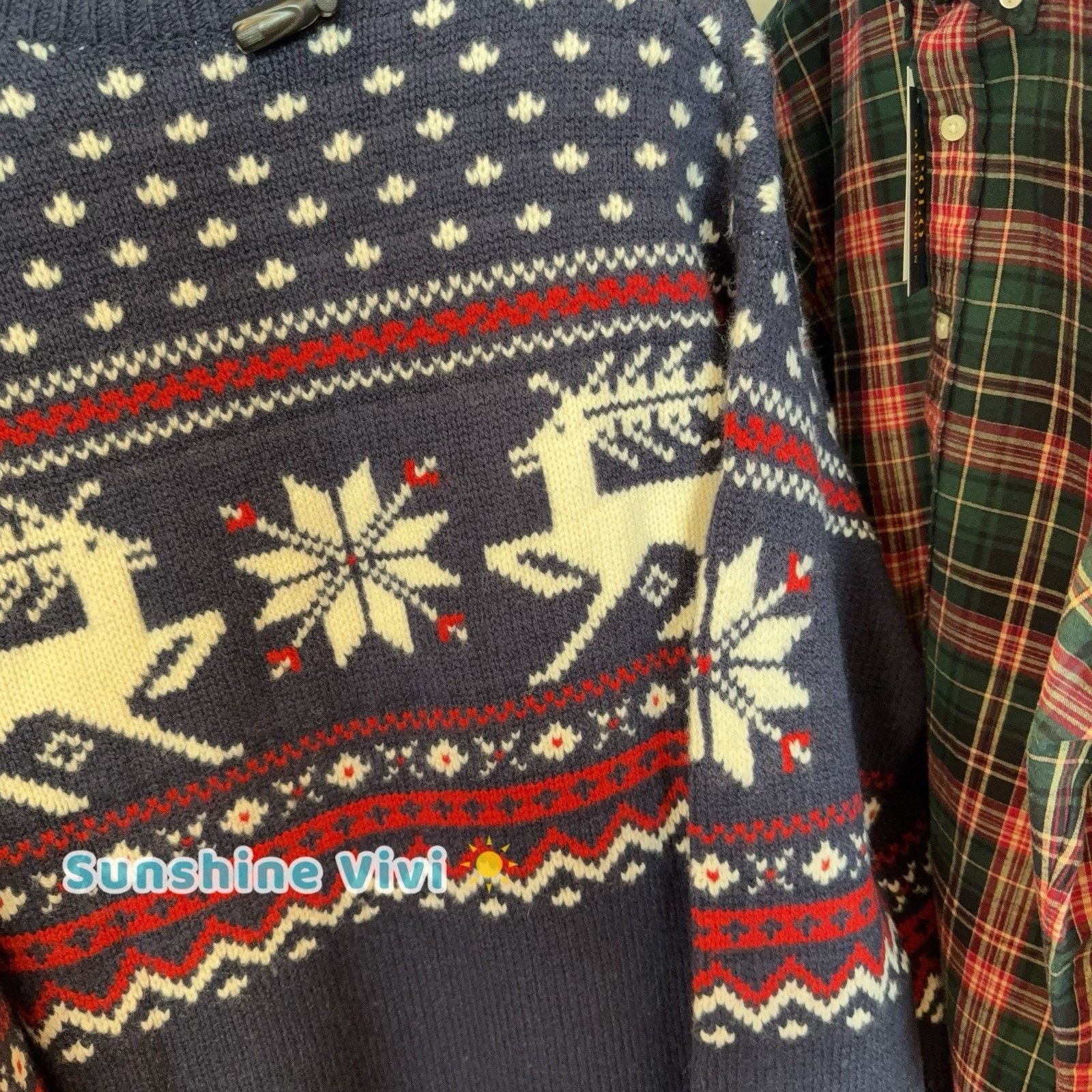 Ralph Lauren Purple Label NWT RALPH LAUREN Men Reindeer Patterned Wool Sweater large Size US L / EU 52-54 / 3 - 5 Thumbnail