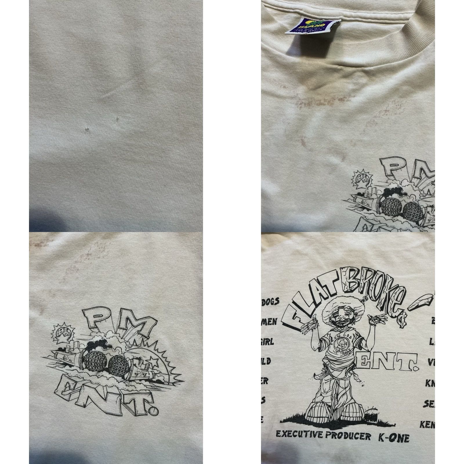 Vintage VINTAGE 1998 O.F.T.B. Flat Broke Entertainment Hip Hop Rap Graphic T-Shirt Sz. L Mens Size US L / EU 52-54 / 3 - 8 Thumbnail