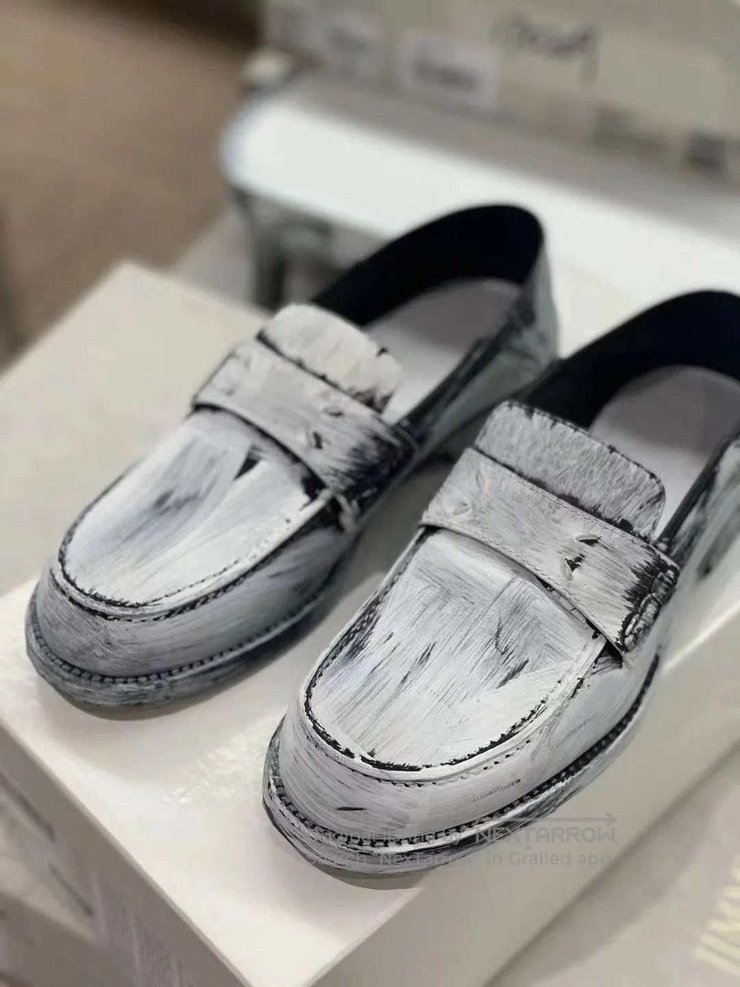 Maison Margiela Maison Margiela Women's Painted Loafers. Size US 4 / IT 34 - 3 Thumbnail