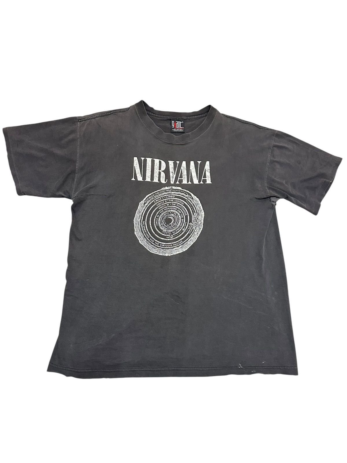 Band Tees Vintage 1992 Nirvana Vestibule Giant Tag Size US XL / EU 56 / 4 - 1 Thumbnail