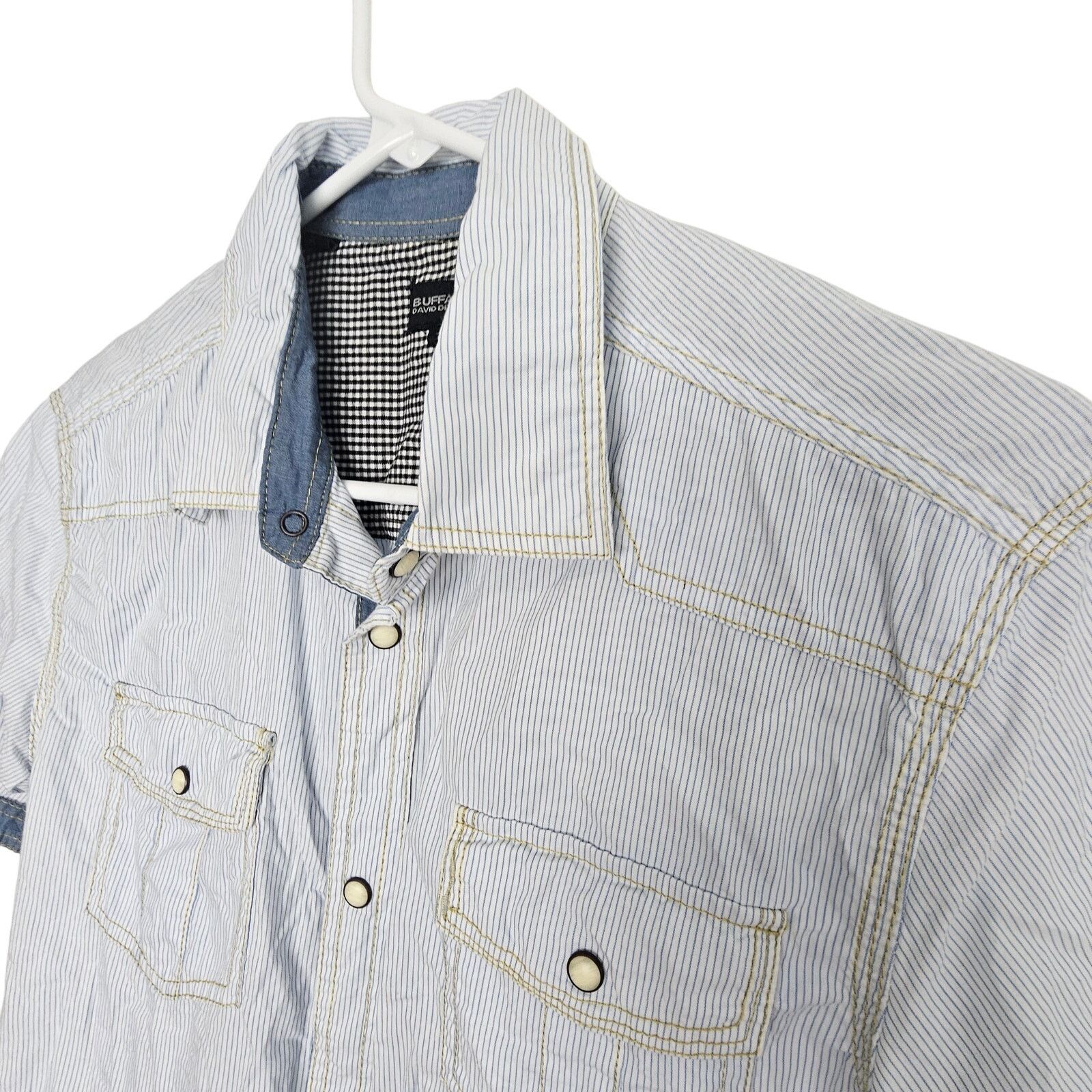Buffalo David Bitton Buffalo David Bitton Men Striped Western Shirt Snap S Cowboy Size US S / EU 44-46 / 1 - 5 Thumbnail