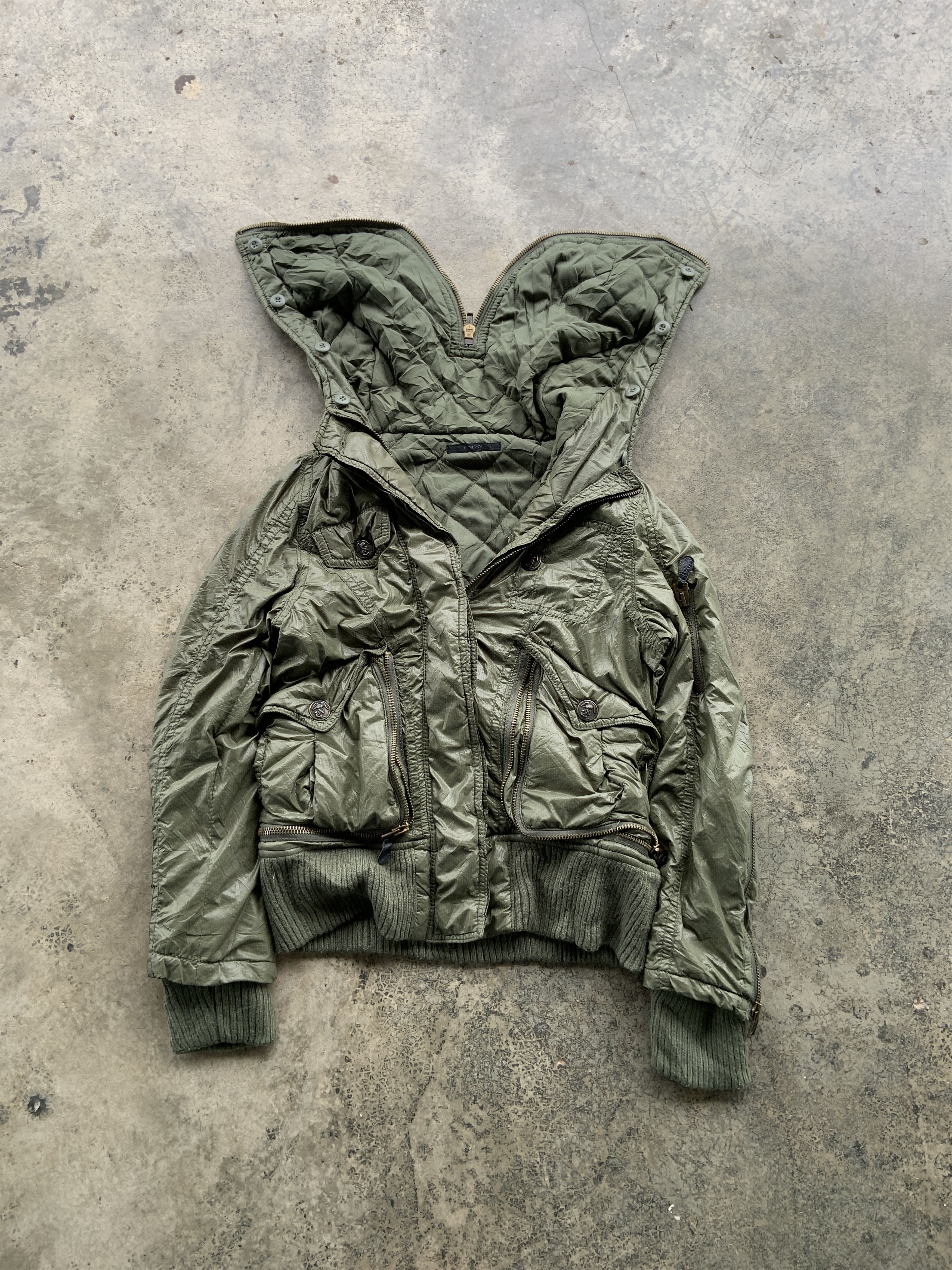 Moussy Japan Faux Fur Gimmick Jacket Zip Hood