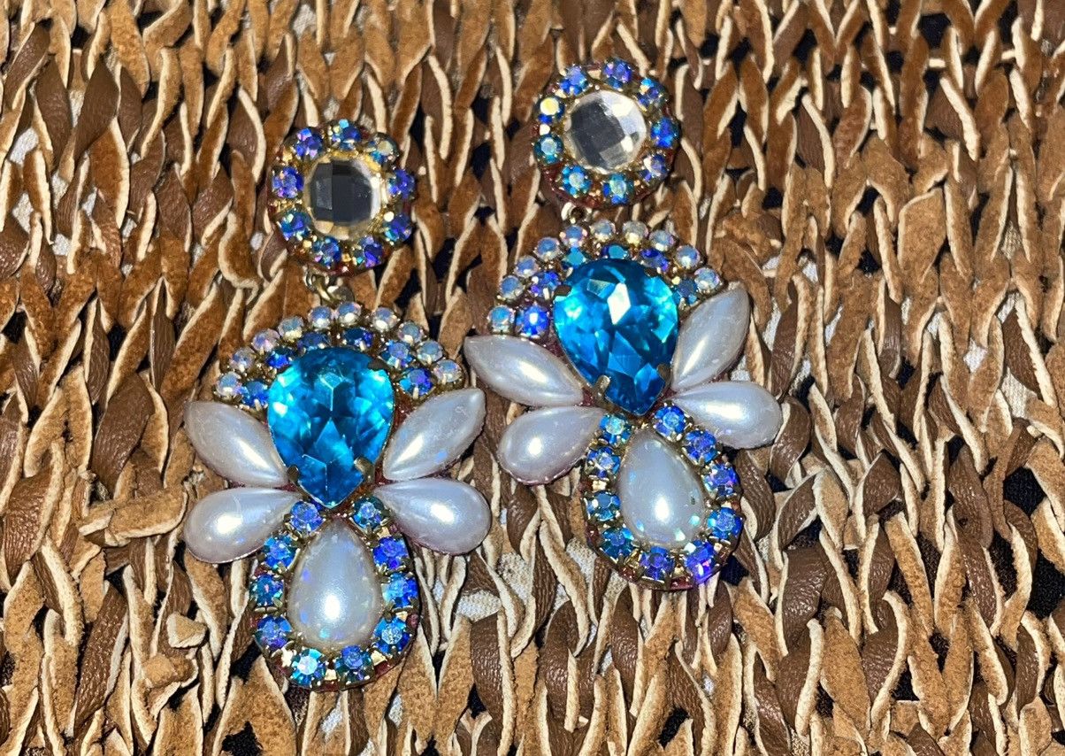 Vintage Vintage Art Deco Czech Crystal Chandelier Vintage Earrings Size ONE SIZE - 6 Thumbnail