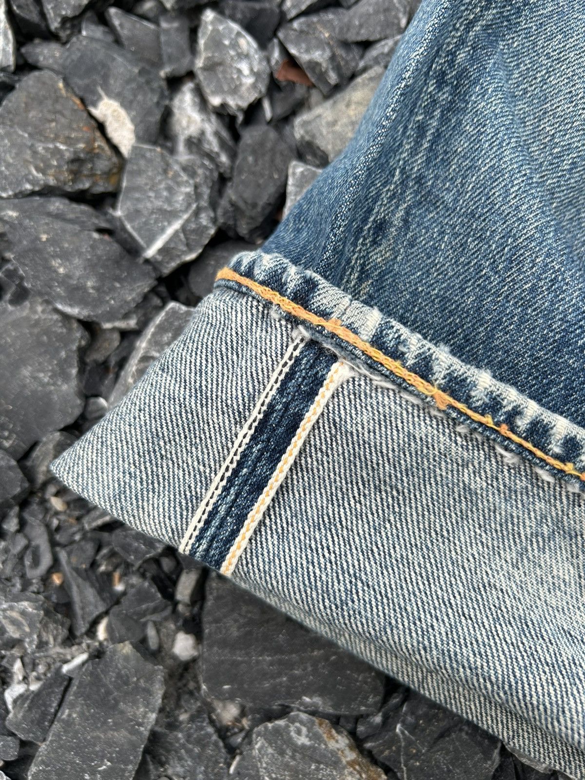 Japanese Brand × Kapital × Vintage Evisu Selvedge Distressed Japanese Denim Jeans Size US 29 - 2 Thumbnail