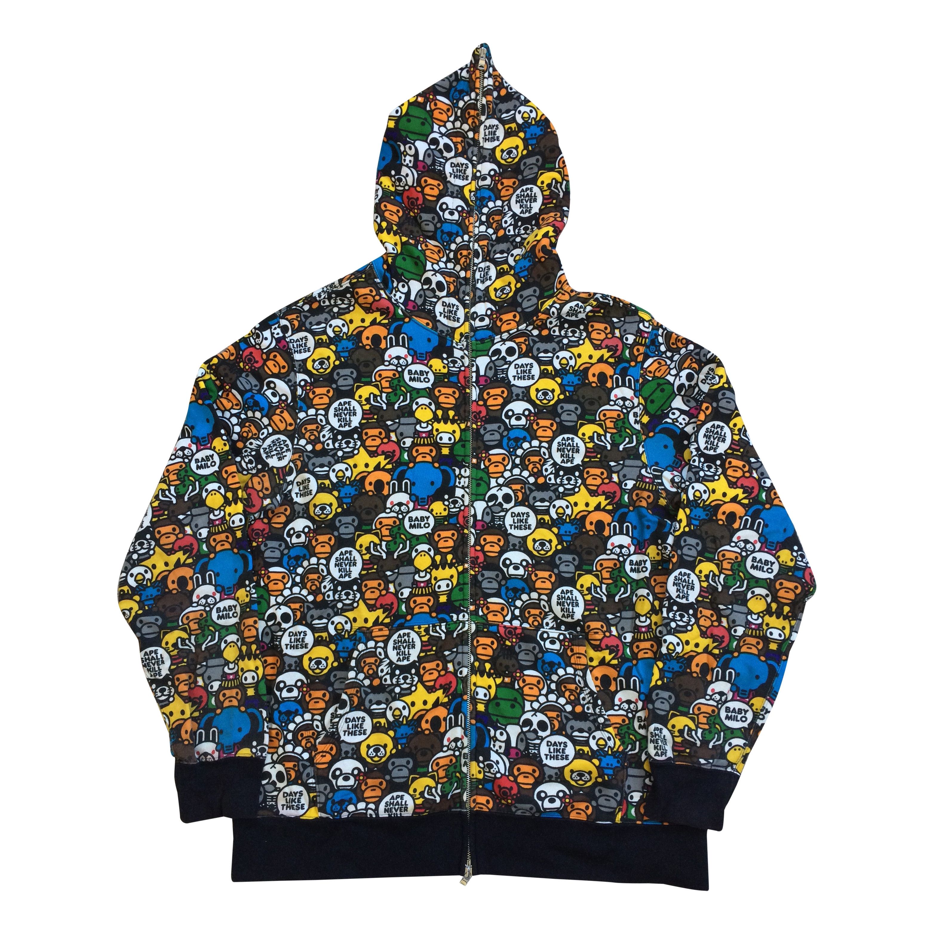 Mサイズ UNKLE BAPE WIDE FULL ZIP HOODIE Bape BAPE UNKLE X BAPE WIDE FULL ZIP HOODIE | Grailed