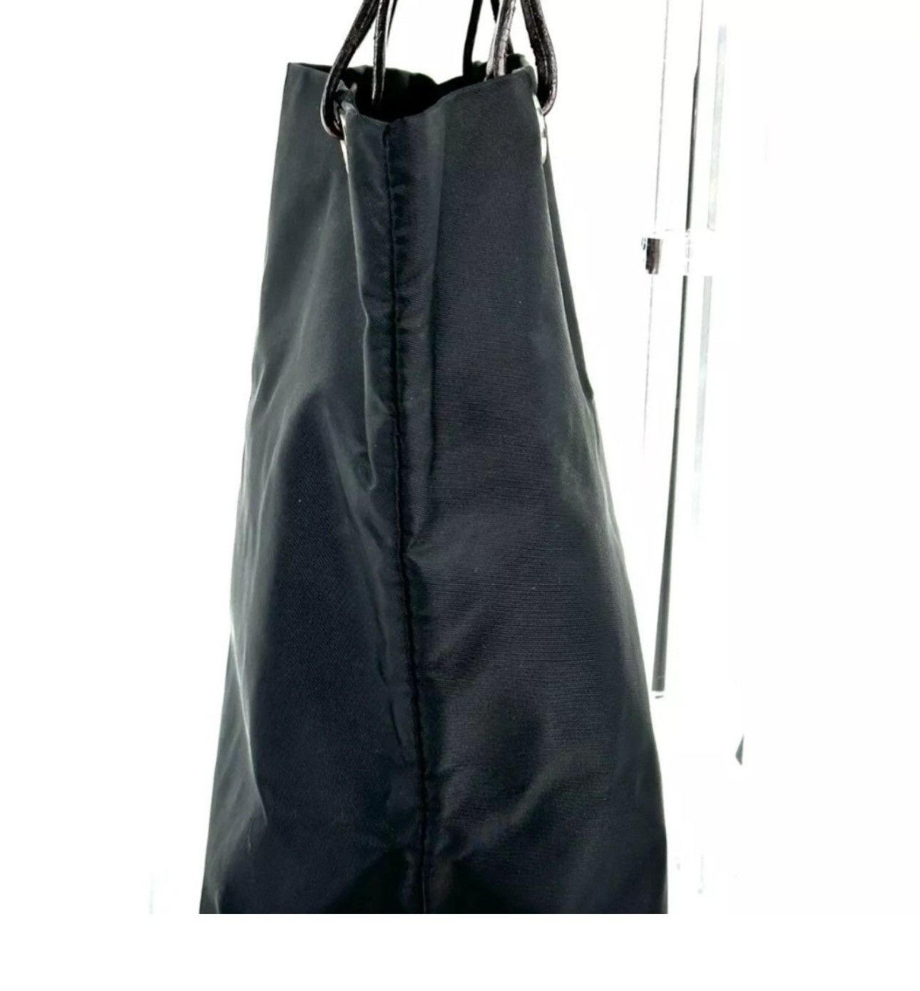 Fendi Fendi FF Logo tote bag handbag nylon leather black Authentic Size ONE SIZE - 5 Thumbnail