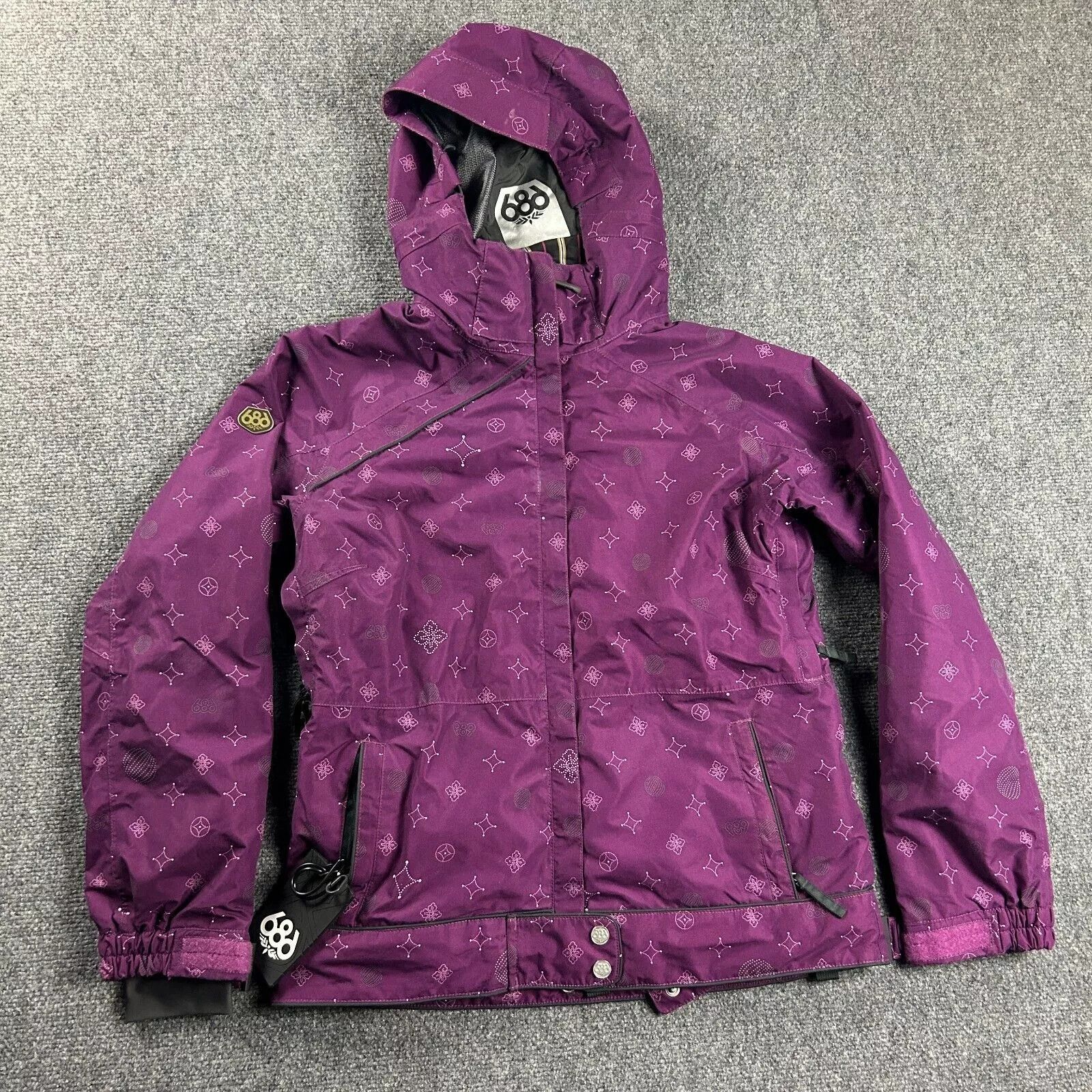 686 686 Jacket Womens Small Snowboarding Full Zip Hooded Smarty Size S / US 4 / IT 40 - 1 Thumbnail