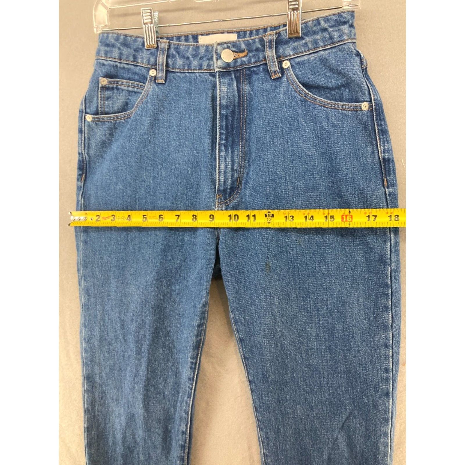 Vintage Rollas Jeans Womens Jens 27 Blue Original Cropped Straight 5-Pocket Denim Cotton Blend High Rise Size ONE SIZE - 3 Thumbnail