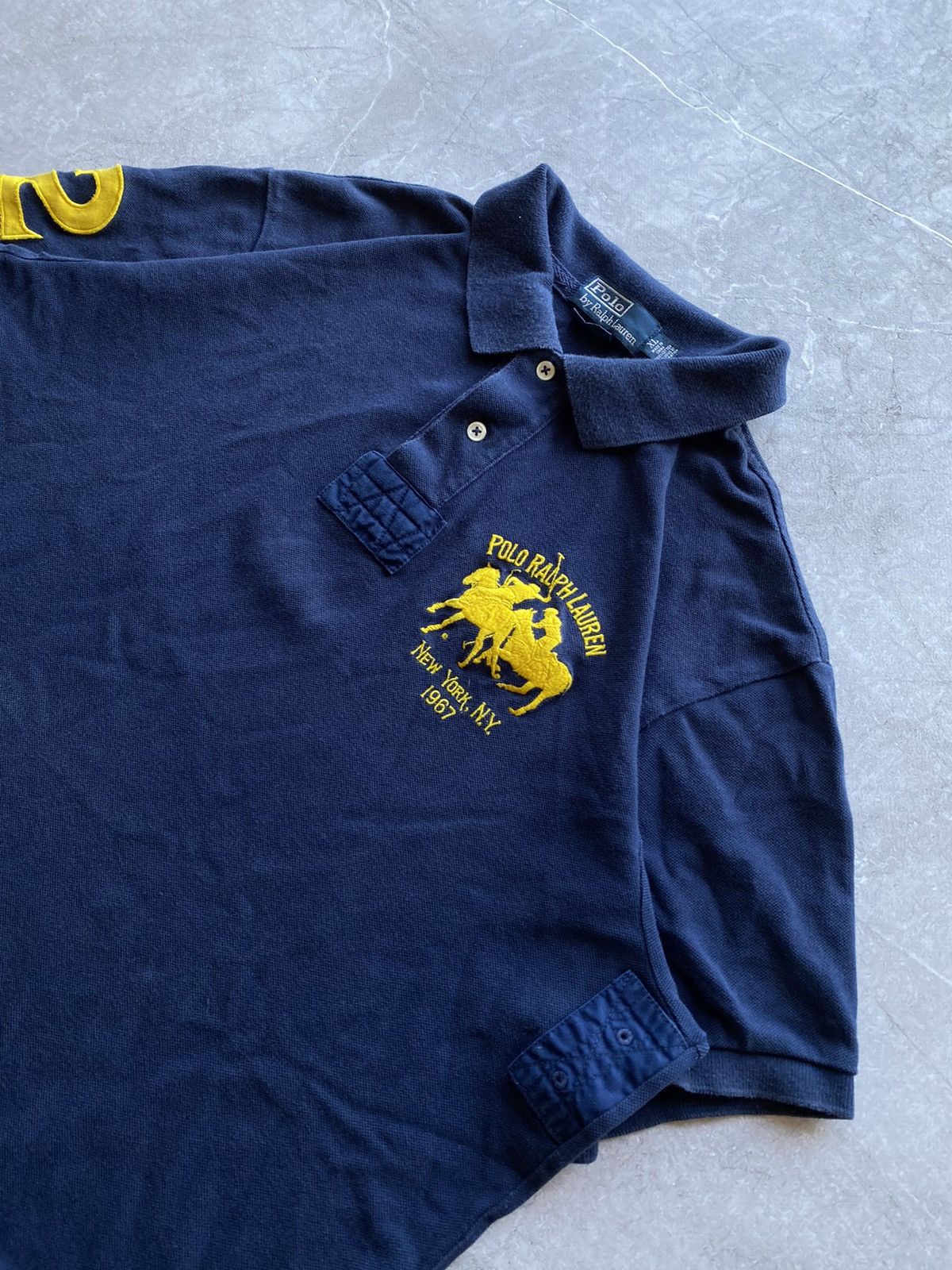 Polo Ralph Lauren Vintage Y2K Polo Ralph Lauren Double Pony #2 Polo Shirt Size US XL / EU 56 / 4 - 4 Thumbnail