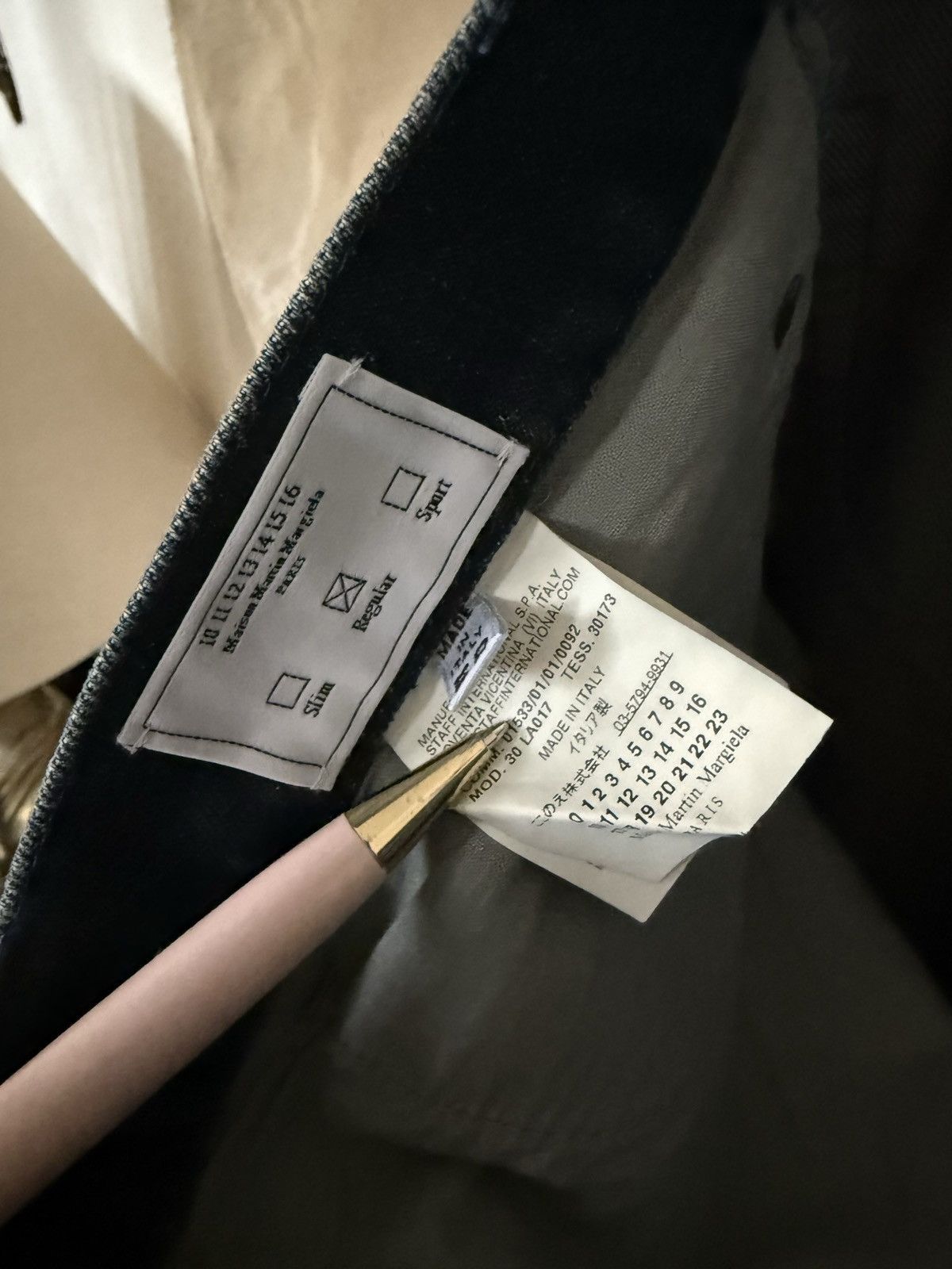 Maison Margiela Maison Margiela Suede and Denim straight jeans Size US 33 - 7 Thumbnail