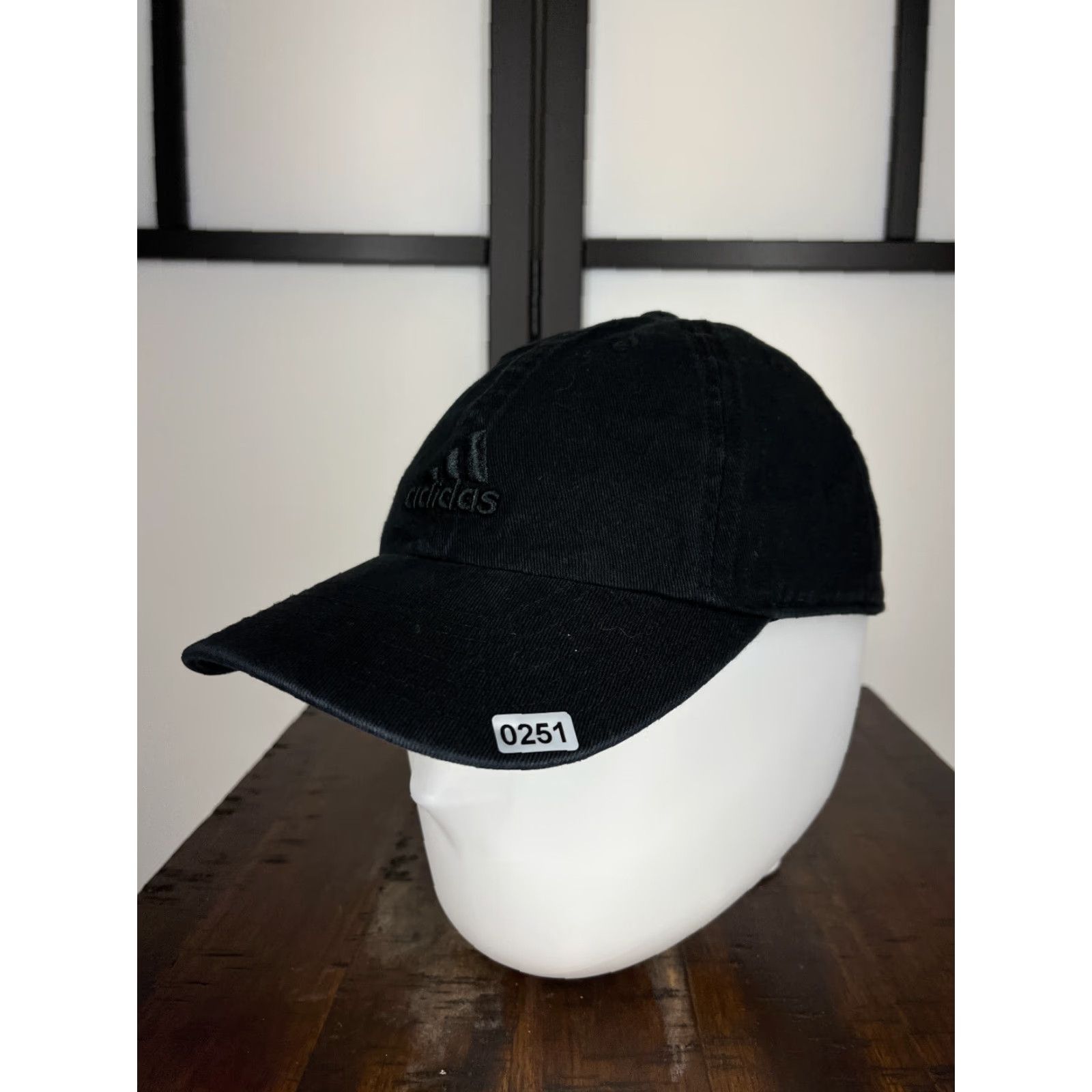 Adidas Adidas Hat Adult One Size Black 100% Cotton Climalite Outdoor Strap Back Size ONE SIZE - 4 Thumbnail