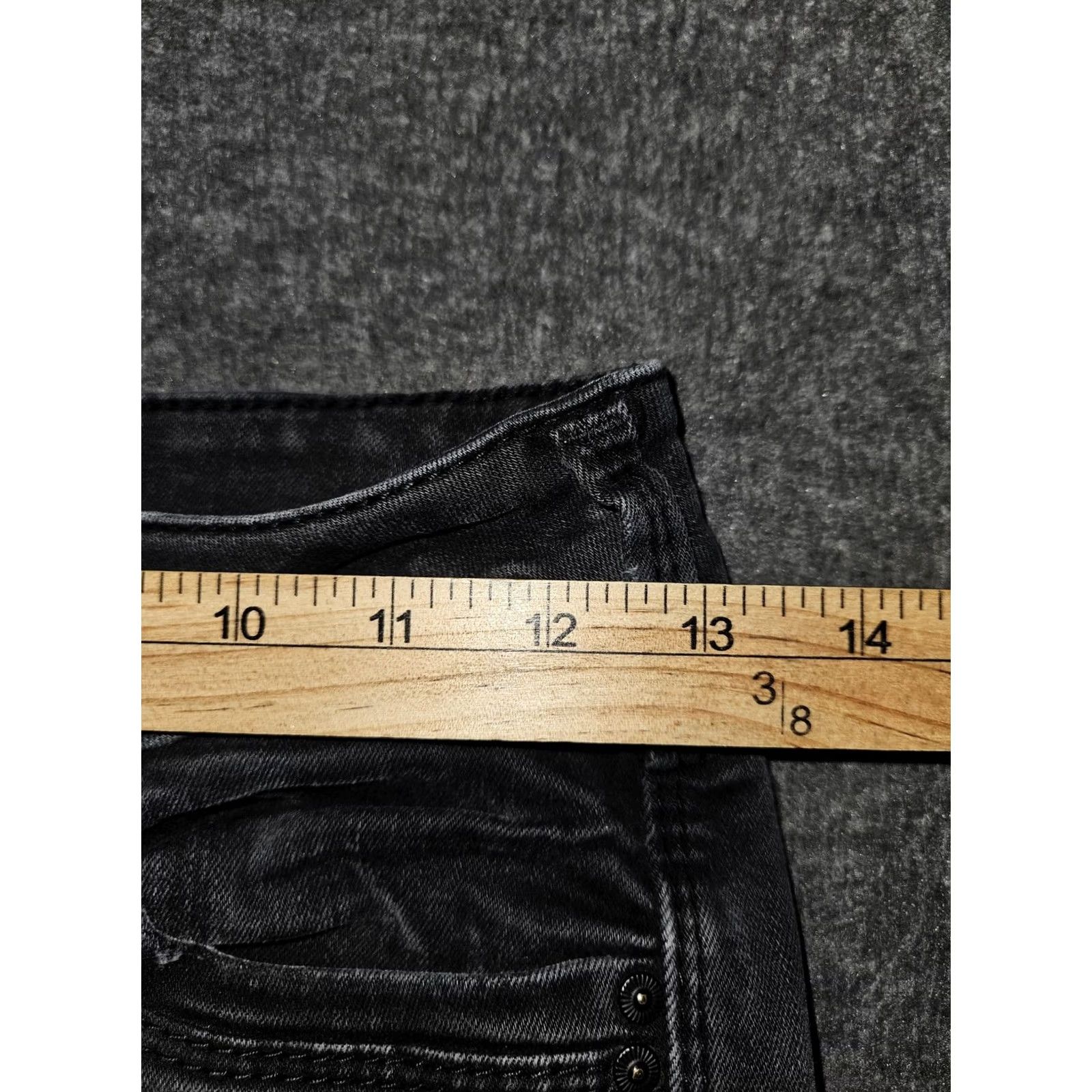 Silver Jeans Co. VINTAGE Silver Jeans Suki Ankle Skinny Jeans Womens 25x27 Black Stretch Preppy 90s City Size 42" / US 20 - 4 Thumbnail