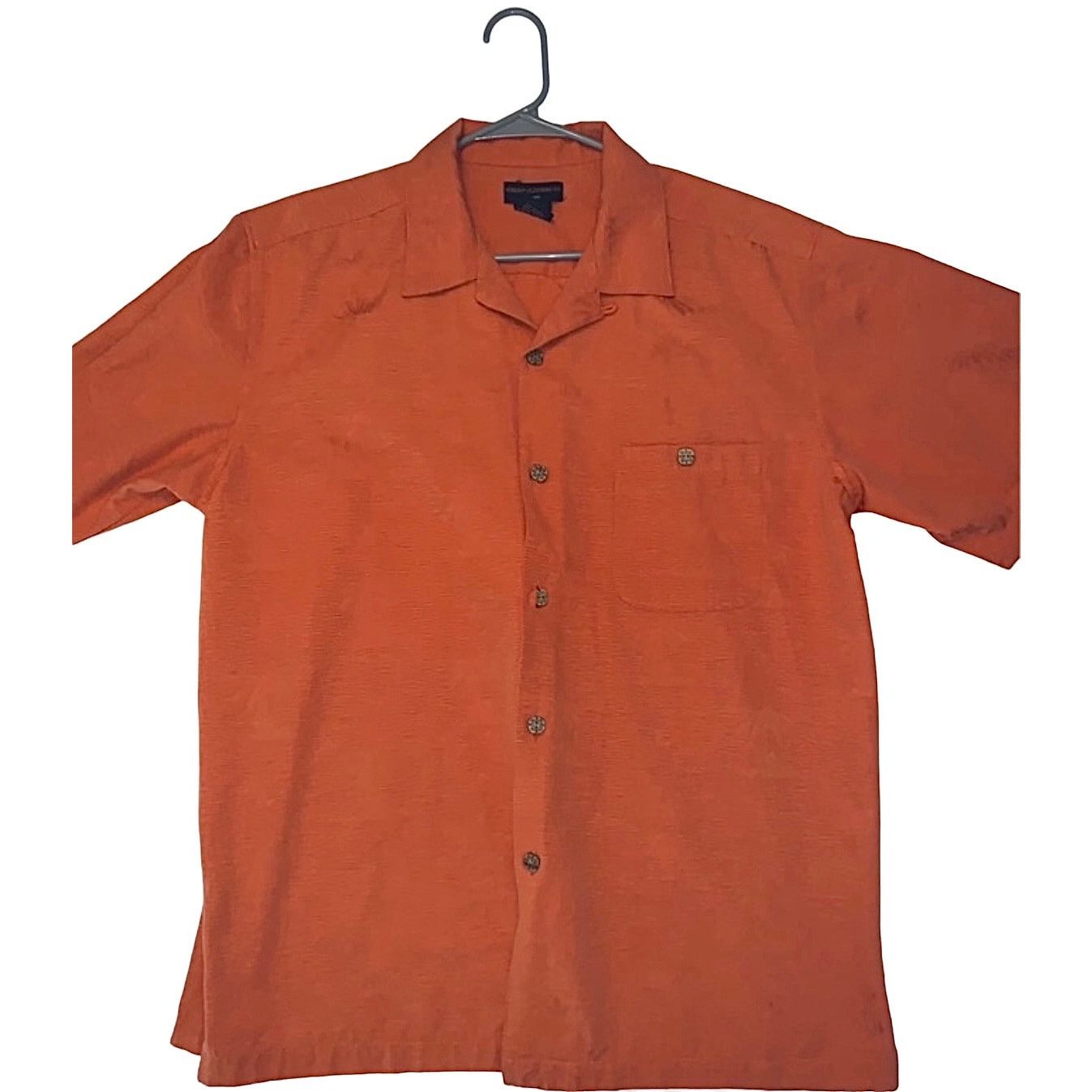 Other Gordon Short Sleeve Button Front Shirt Orange Palm Pattern Size US L / EU 52-54 / 3 - 1 Thumbnail