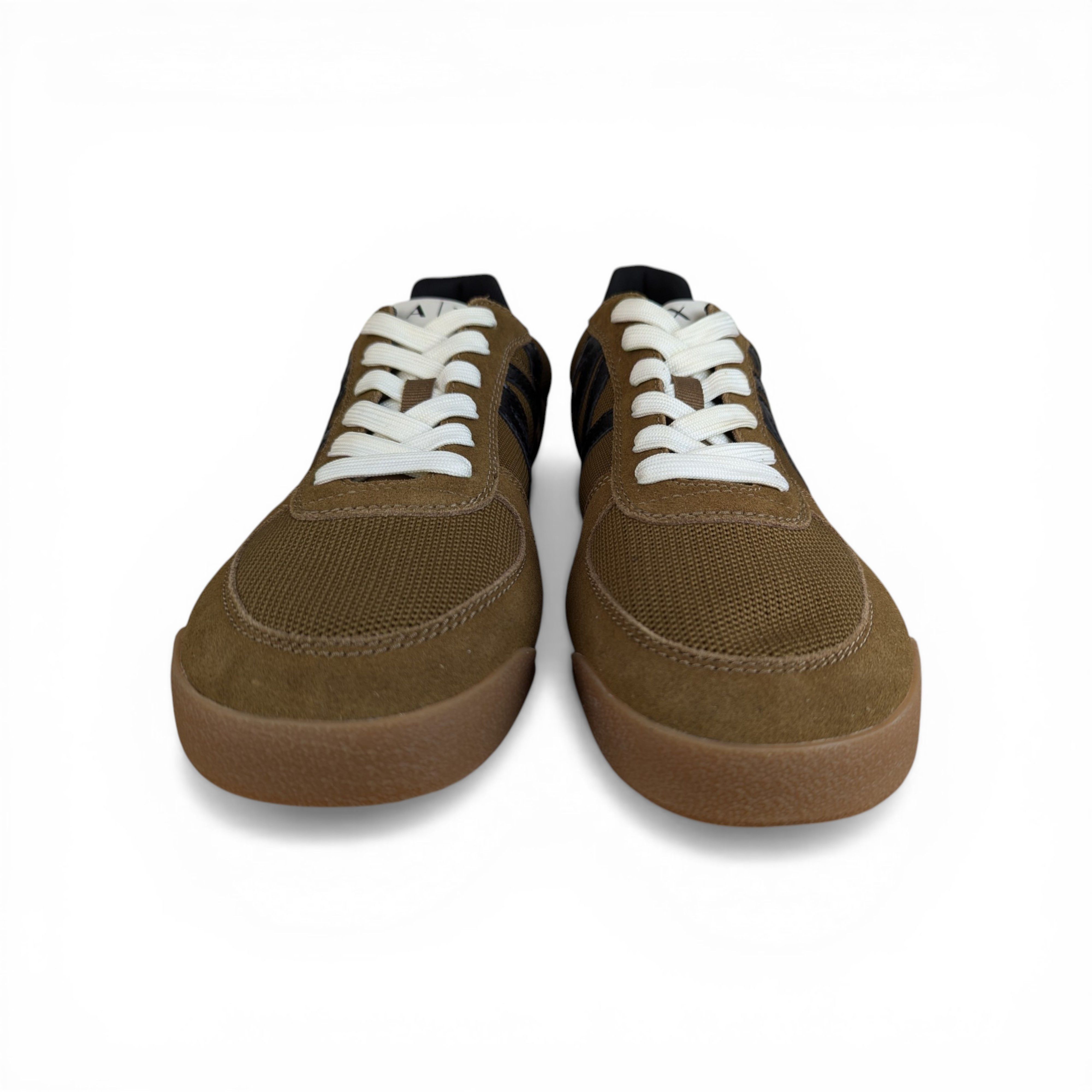 Armani Exchange ARMANI EXCHANGE BROWN SUEDE SNEAKERS Size US 10 / EU 43 - 2 Thumbnail