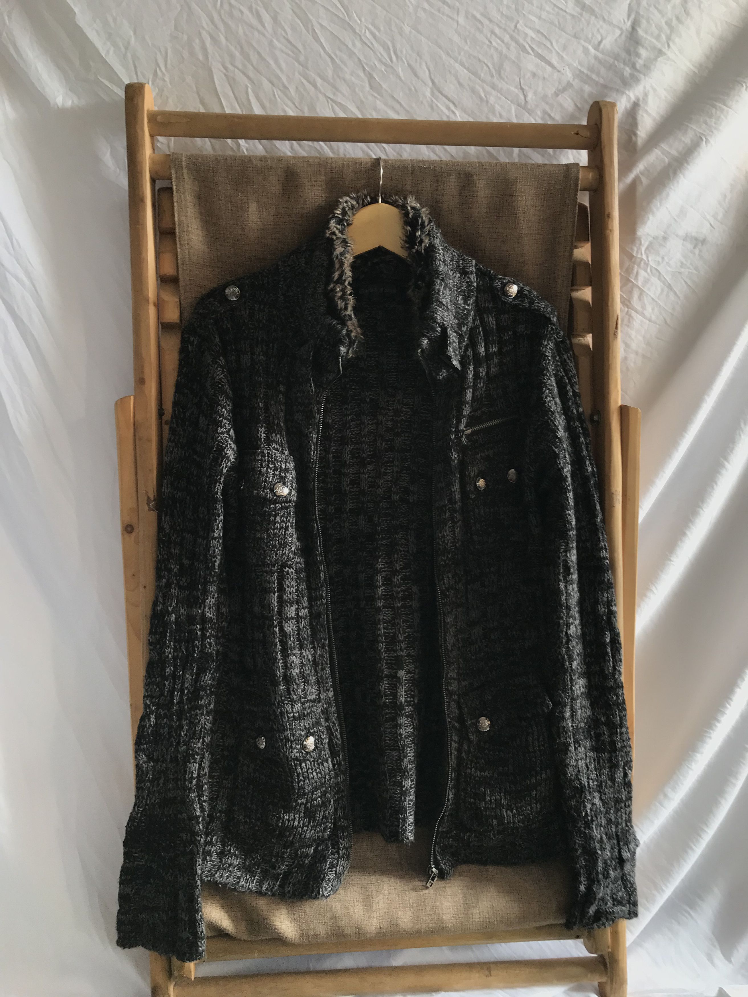Japanese Brand Japanese Brand Fur Belt On Neck Knitwear By Back Forth Size US M / EU 48-50 / 2 - 5 Thumbnail