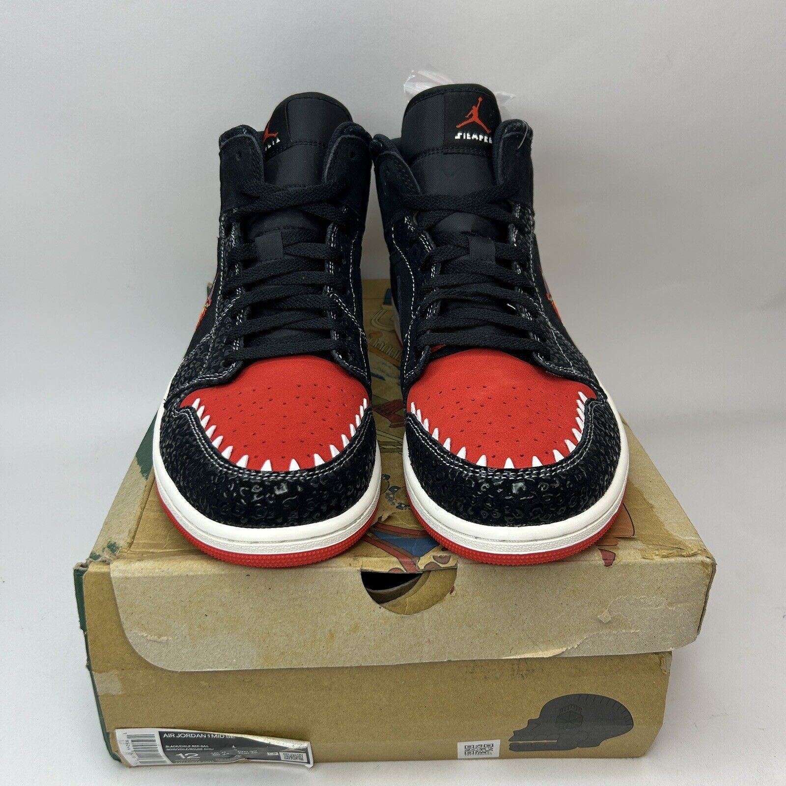 Jordan Brand Nike Air Jordan 1 Retro Mid SE “Siempre Familia” 2023 Size US 12 / EU 45 - 2 Thumbnail