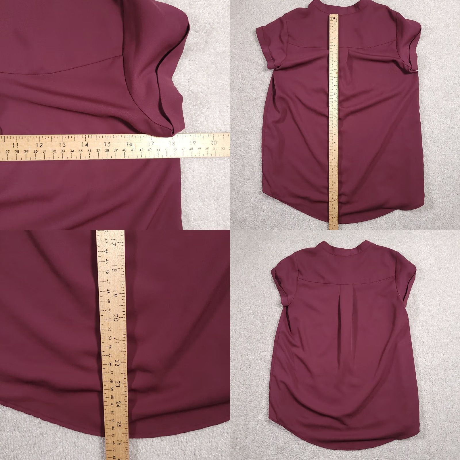 Vintage VINTAGE? No. Simply Vera Verawang Shirt Women S Short Sleeve Blouse Pink Henley Shirt Women S Pink Henley Blouse Size S / US 4 / IT 40 - 8 Thumbnail