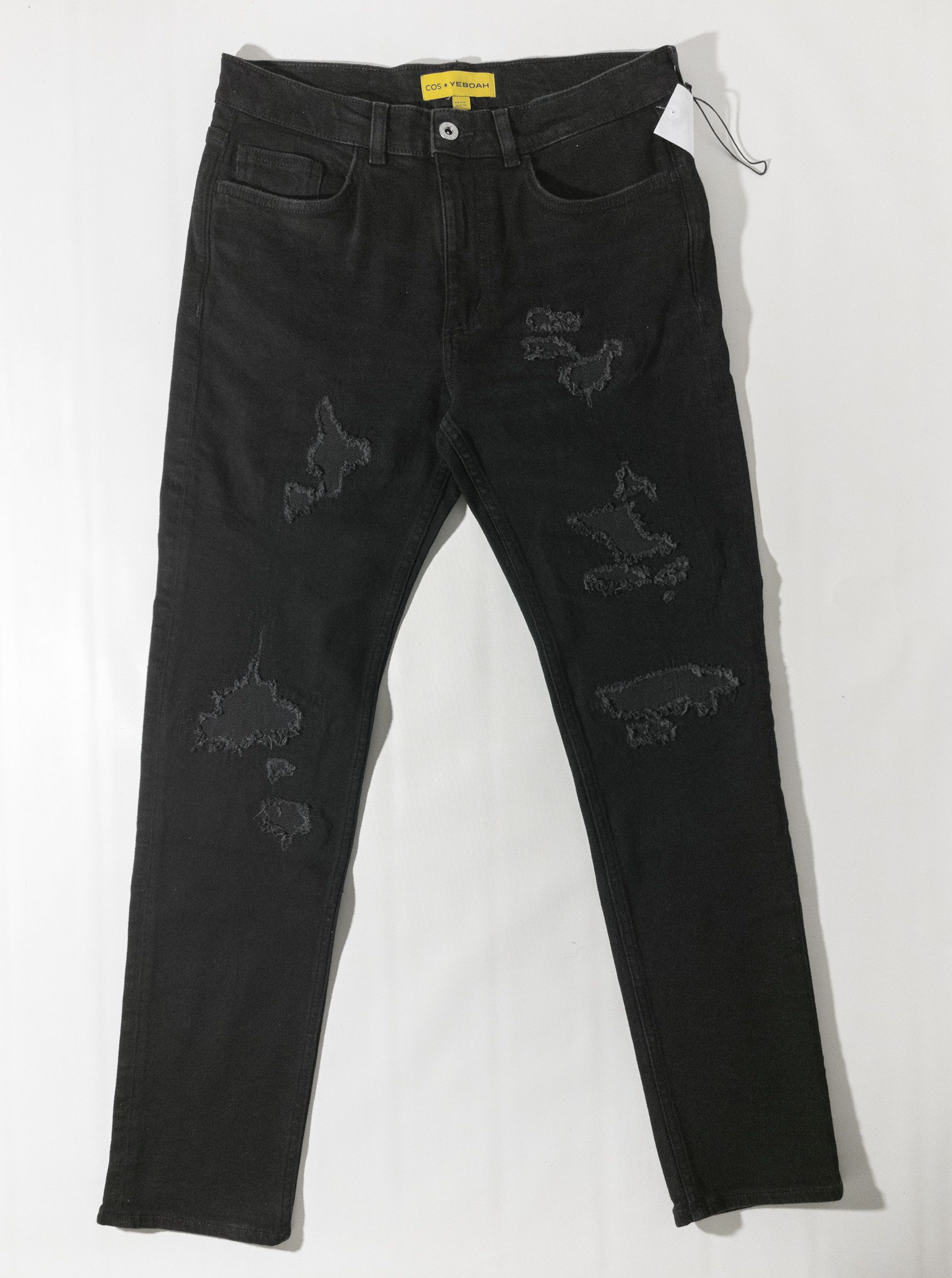 Cos Reece Yeboah Slim Jeans clean black distressed limited edit. Size US 30 / EU 46 - 9 Thumbnail