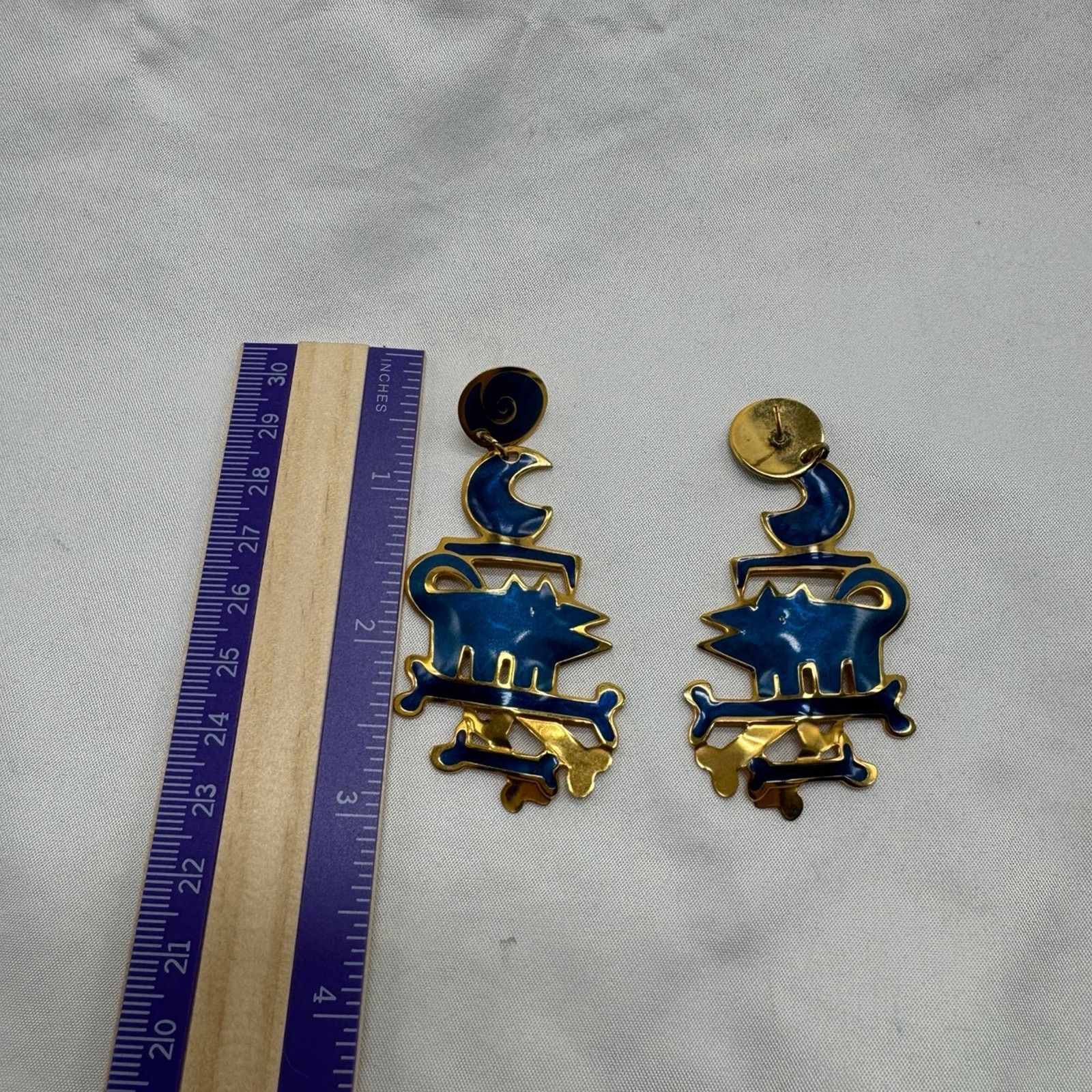 NBDN Nobrandedon VTG Bereli dog dangle earrings Size ONE SIZE - 6 Thumbnail