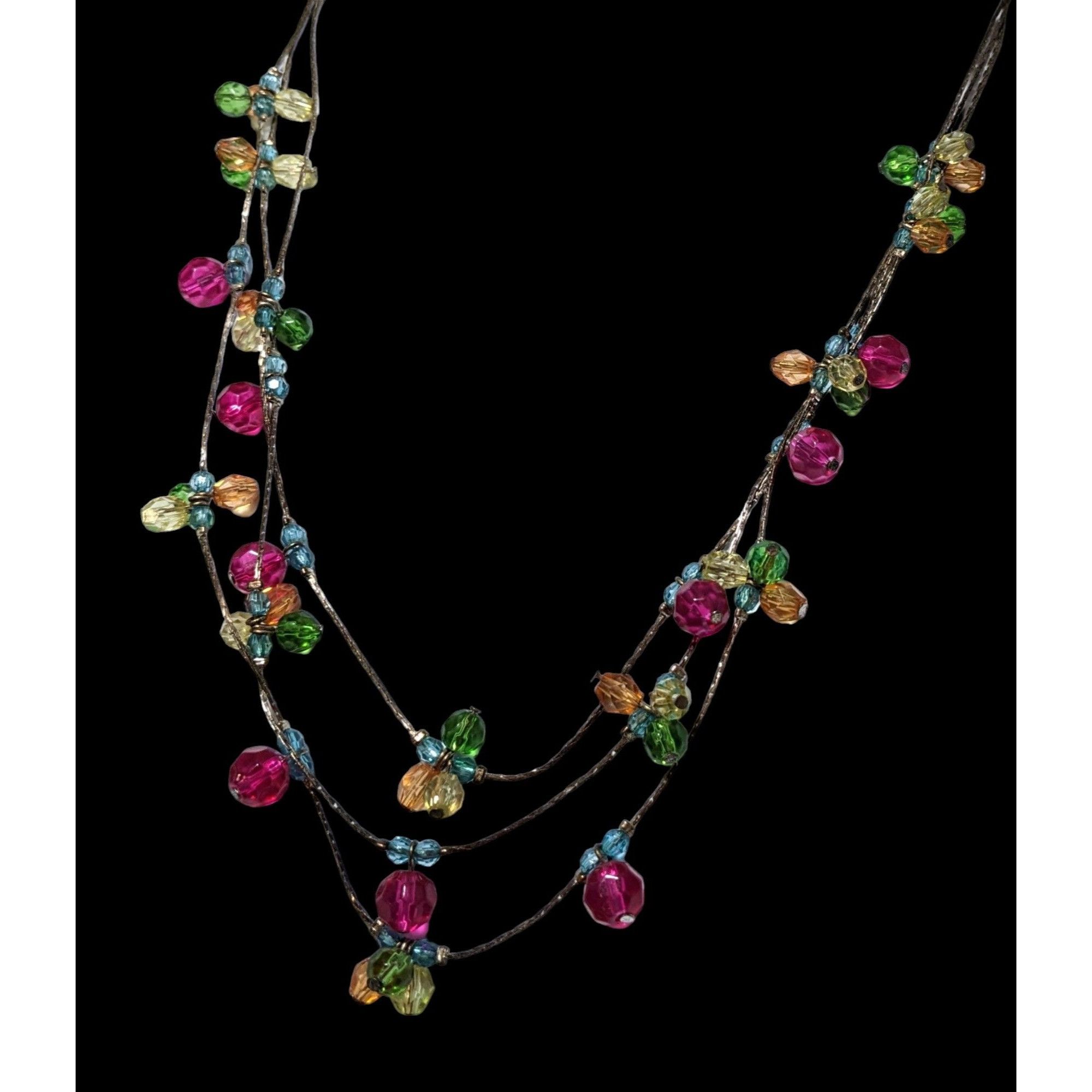 Other Rainbow Multilayer Gem Necklace Size ONE SIZE - 5 Thumbnail