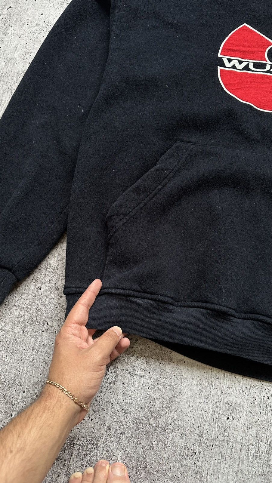 Band Tees 90s WU-TANG CLAN VINTAGE FLEECE HOODIE Size US L / EU 52-54 / 3 - 7 Thumbnail