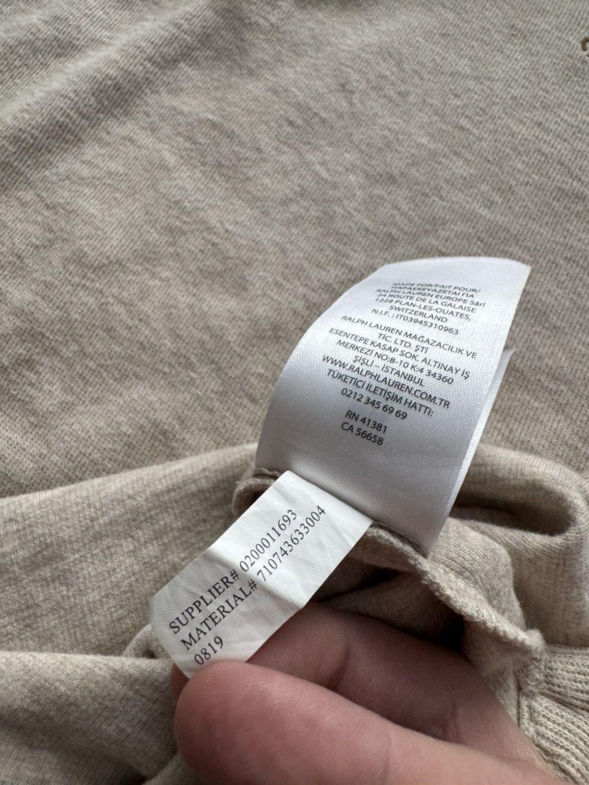 Polo Ralph Lauren Polo Ralph Lauren 1/3 Zip Sweater Knitwear Luxury Beige Sz M Size US M / EU 48-50 / 2 - 8 Thumbnail