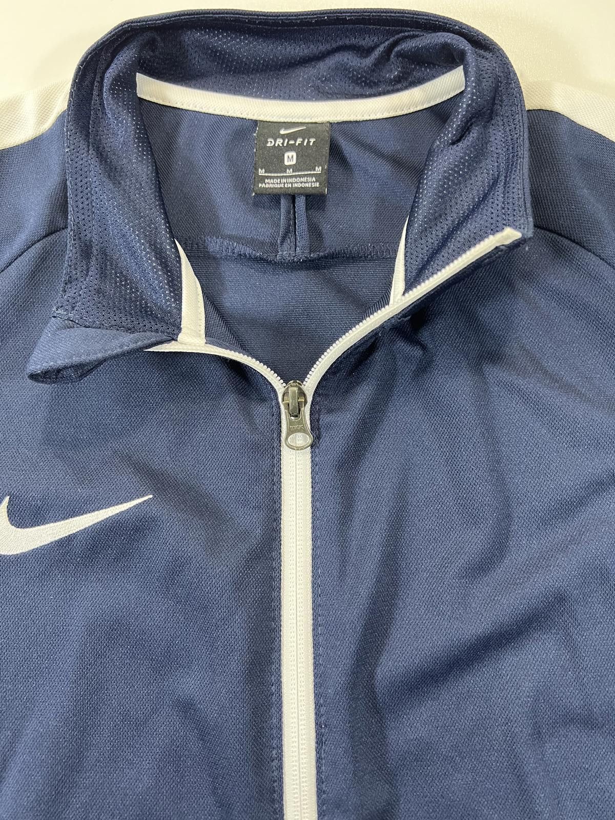 Nike Nike Dri-FIT Navy Blue Full-Zip Athletic Jacket Size US 32 / EU 48 - 2 Thumbnail