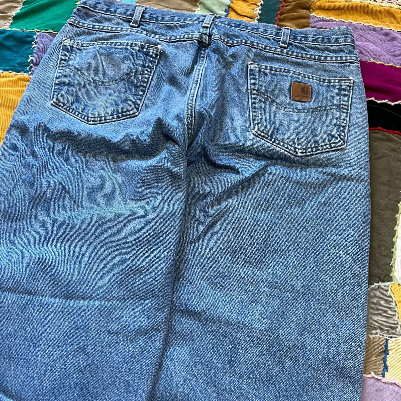 Carhartt Carhartt Detroit Style Blanket Lined Blue Jeans 38Wx30L Size US 38 / EU 54 - 3 Thumbnail