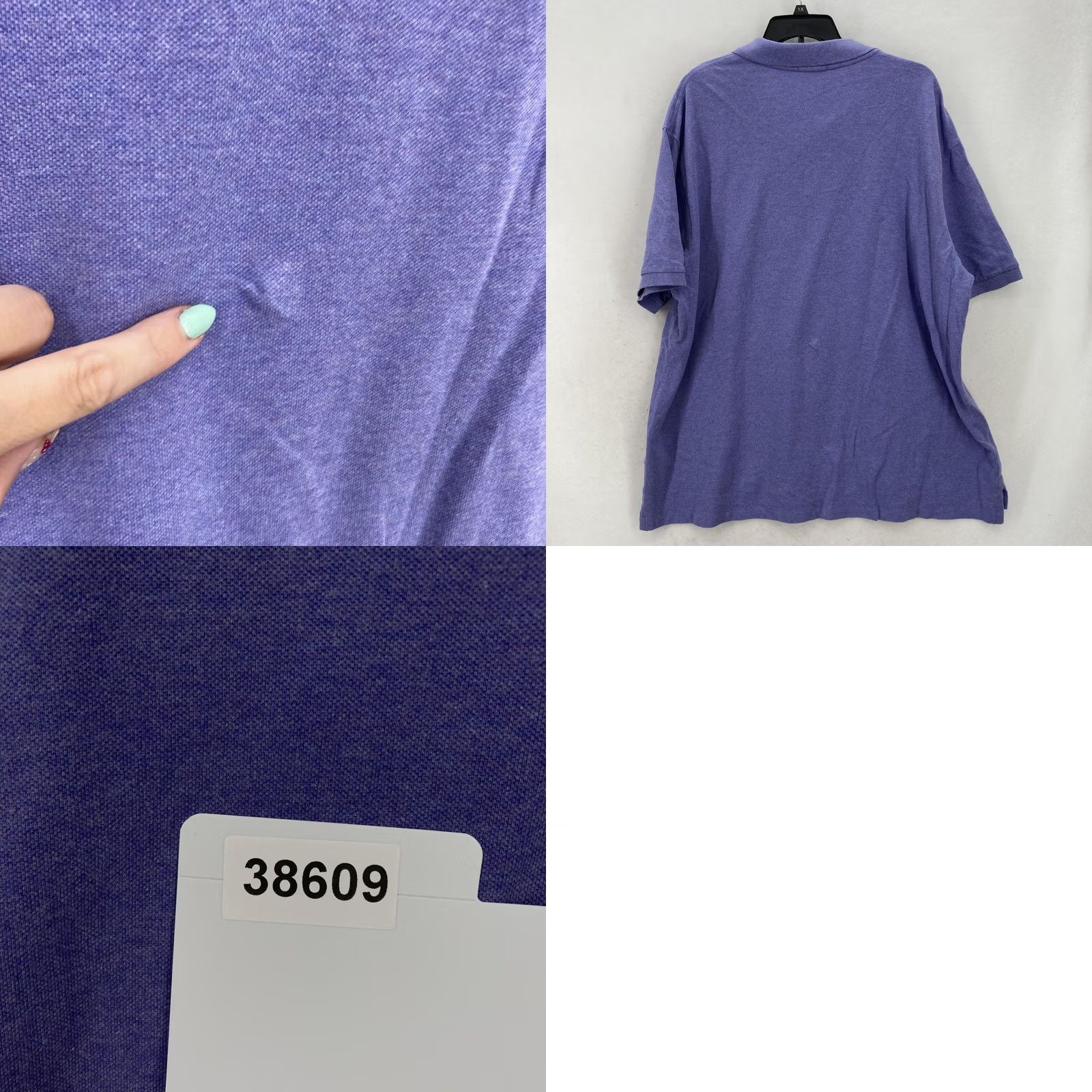 Polo Ralph Lauren Polo Ralph Lauren Shirt Mens 3XB Purple Cotton Short Sleeve Classic Polo Preppy Size US XXL / EU 58 / 5 - 9 Thumbnail