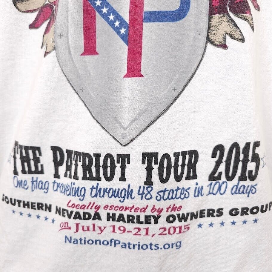 Gildan Nation Of Patriots T Shirt Mens Size Small White Tour Nevada Size US S / EU 44-46 / 1 - 3 Thumbnail