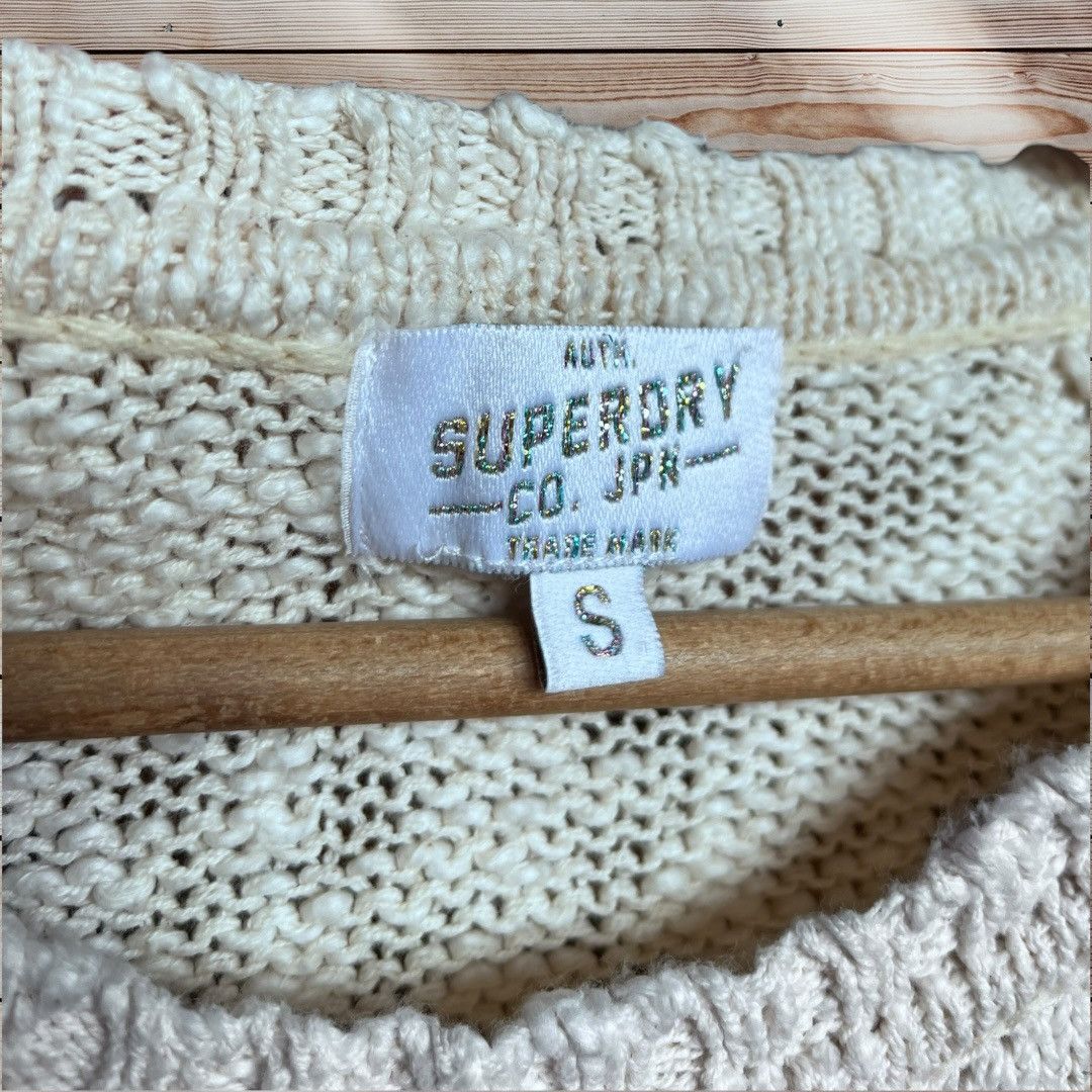 Superdry Cream SuperDry sweater, 100% cotton, size S Size L / US 10 / IT 46 - 2 Thumbnail