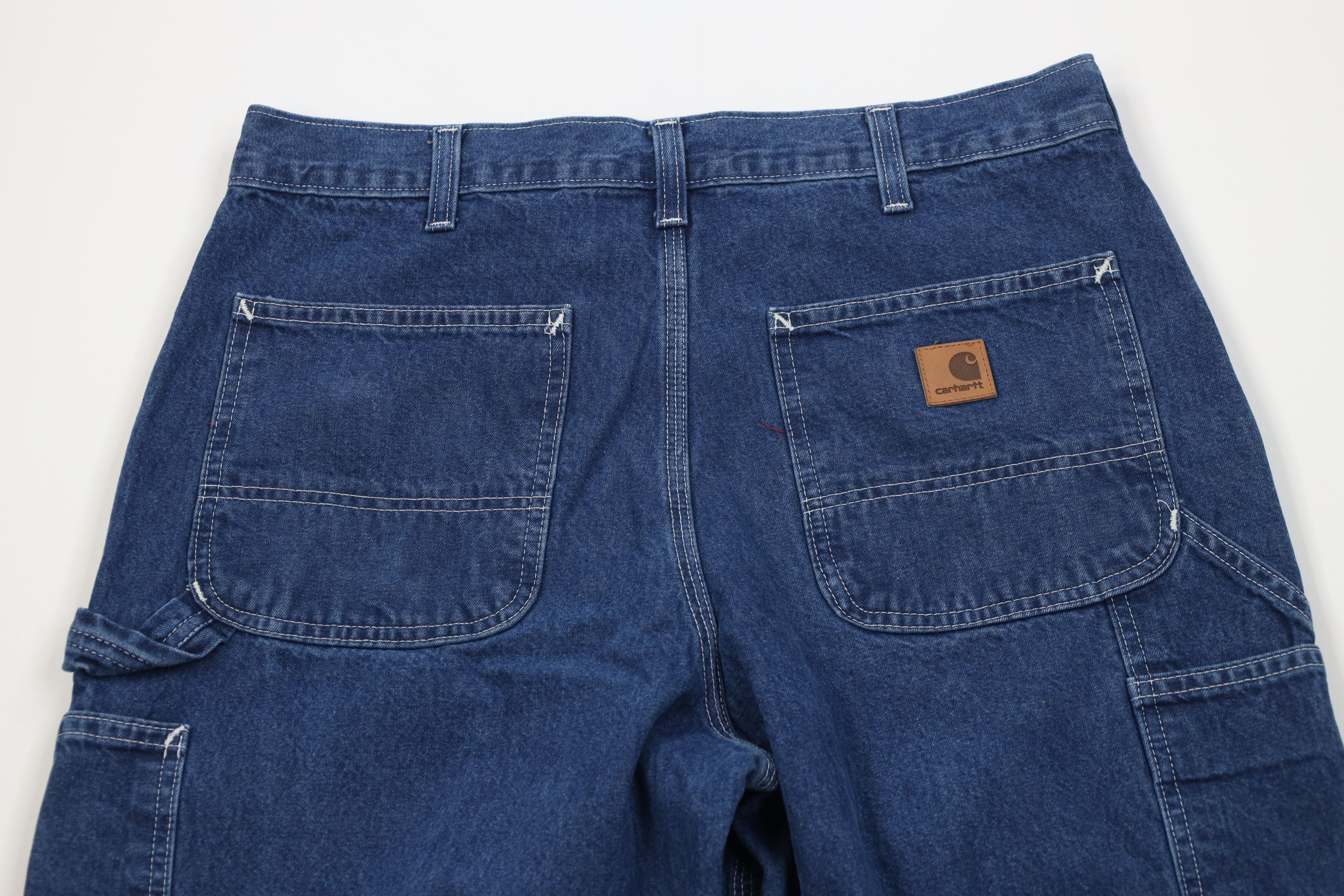 Carhartt Vintage 90s Carhartt Wide Leg Dungaree Denim Jeans Blue USA Size US 34 / EU 50 - 8 Thumbnail