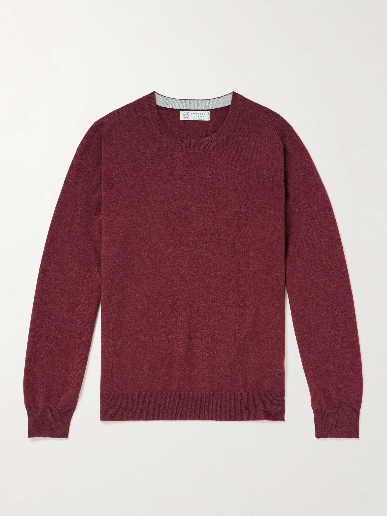 Brunello Cucinelli o1w1db10924 Cashmere Sweater in Dark Red Size US XL / EU 56 / 4 - 1 Thumbnail