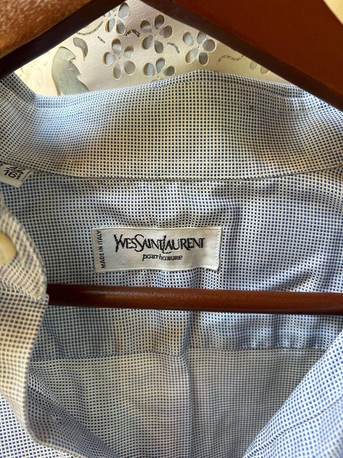 Yves Saint Laurent Vintage YSL Button Up Size US M / EU 48-50 / 2 - 2 Thumbnail