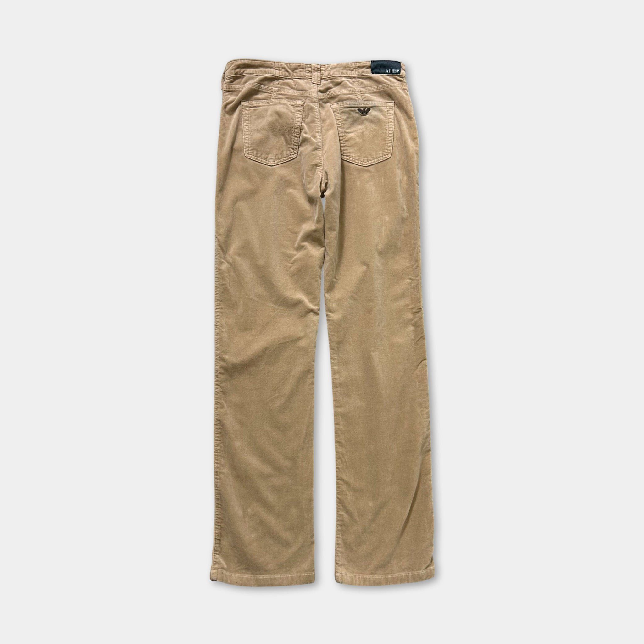 Armani Armani Classic 2000s Velour Straight Leg Pants Size US 33 - 1 Thumbnail