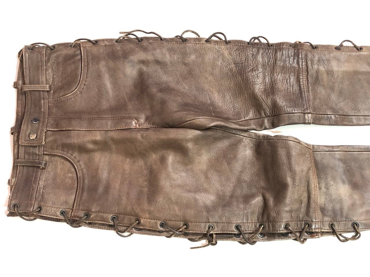 Leather Modeka Racing Moto Leather Pants Vintage Size US 30 / EU 46 - 6 Thumbnail