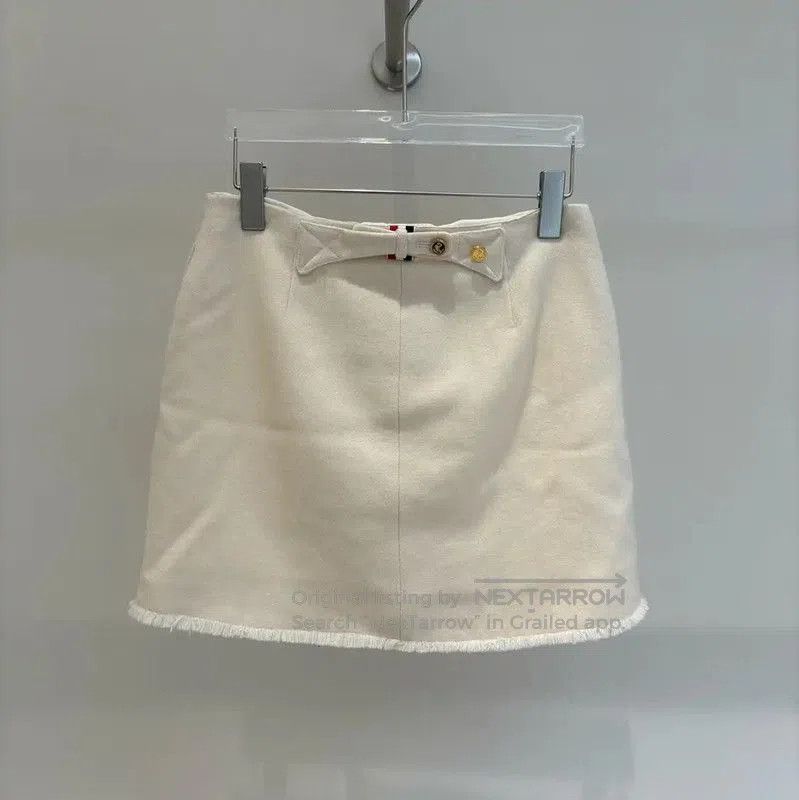 Thom Browne Thom Browne Summer Cream Wool Pencil Skirt . Size 29" - 1 Thumbnail