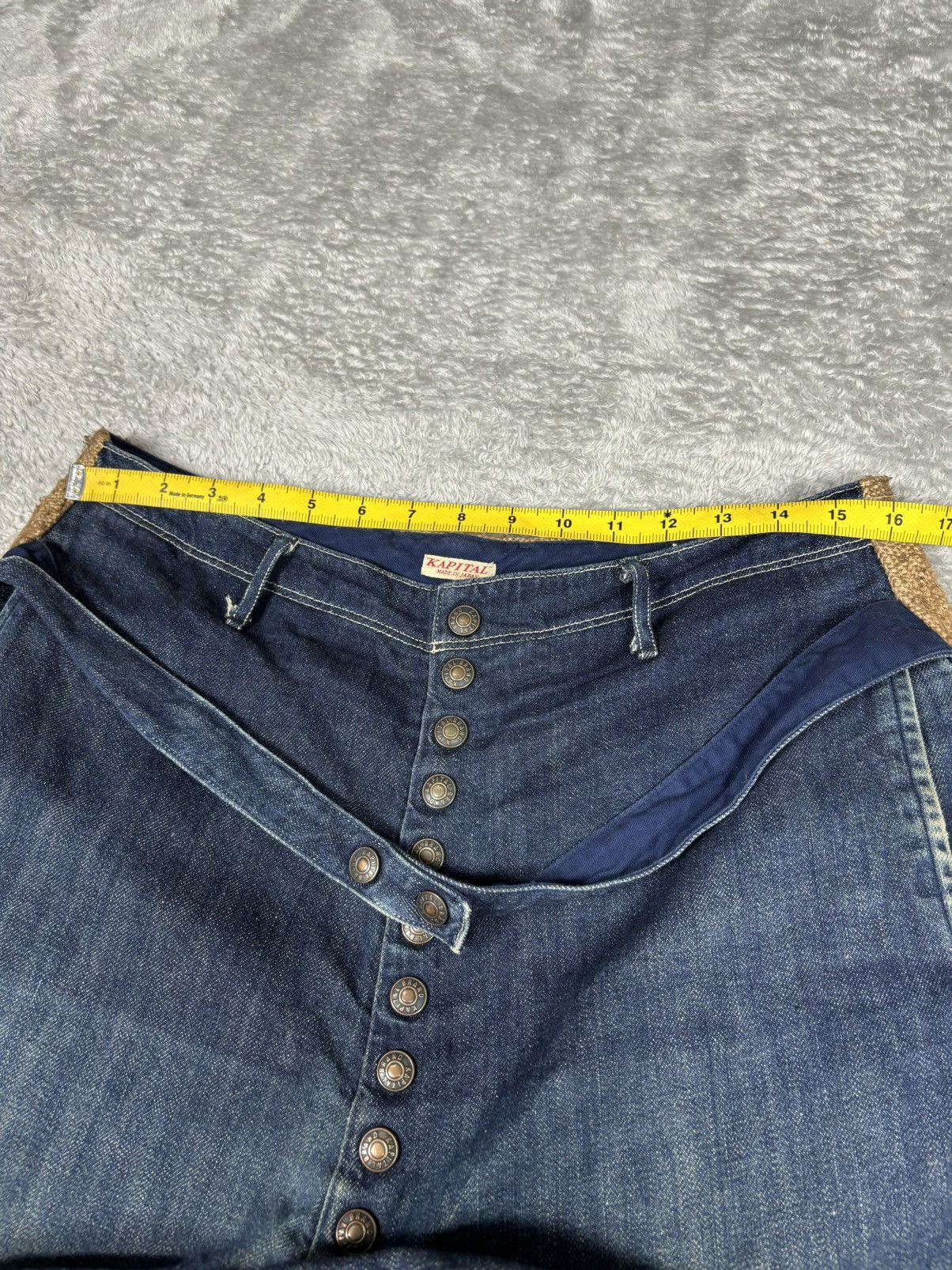Kapital Kountry Kapital Kiro Hirata Hemp Switching Denim Clown Pants S0368 Size US 32 / EU 48 - 12 Thumbnail