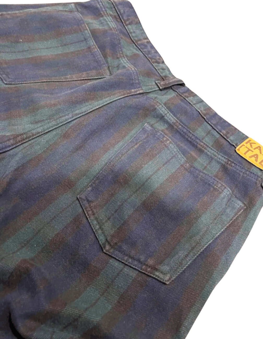 Kapital Kapital 11oz tartan checkered studded remake pants Size US 34 / EU 50 - 4 Thumbnail