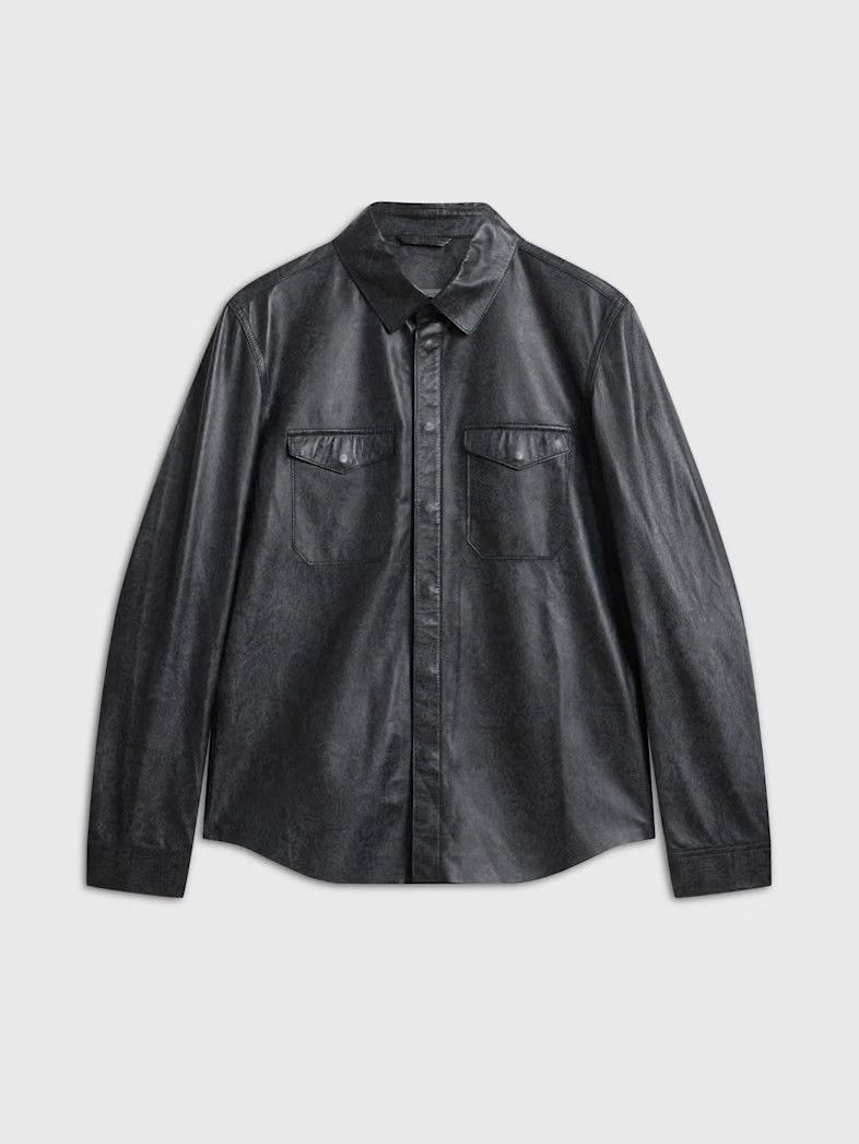 John Varvatos Travis leather shirt jacket EU 52 USA 42 Size US L / EU 52-54 / 3 - 2 Thumbnail
