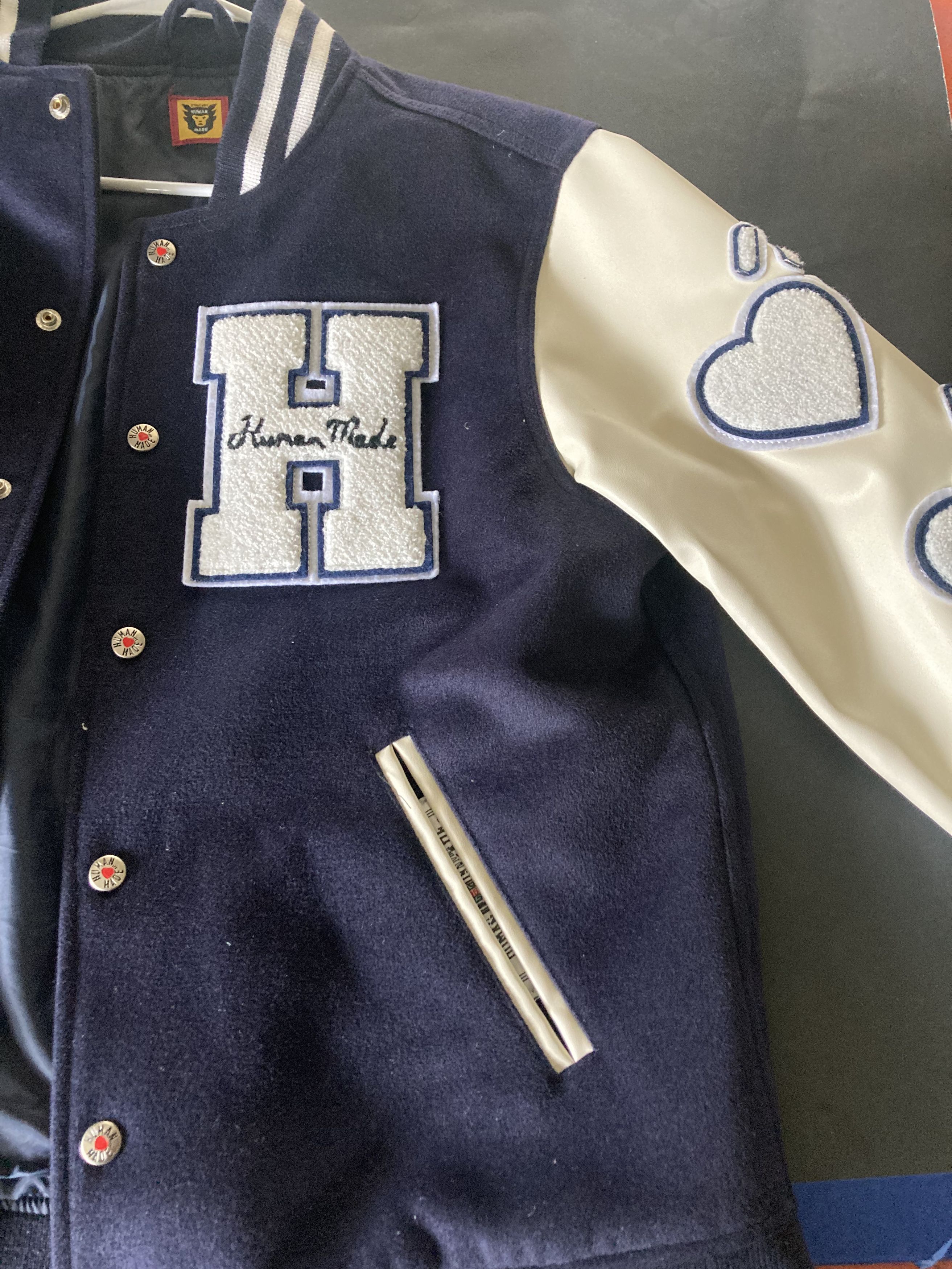 Human Made Human Made Heart Varsity Jacket Size US L / EU 52-54 / 3 - 7 Thumbnail