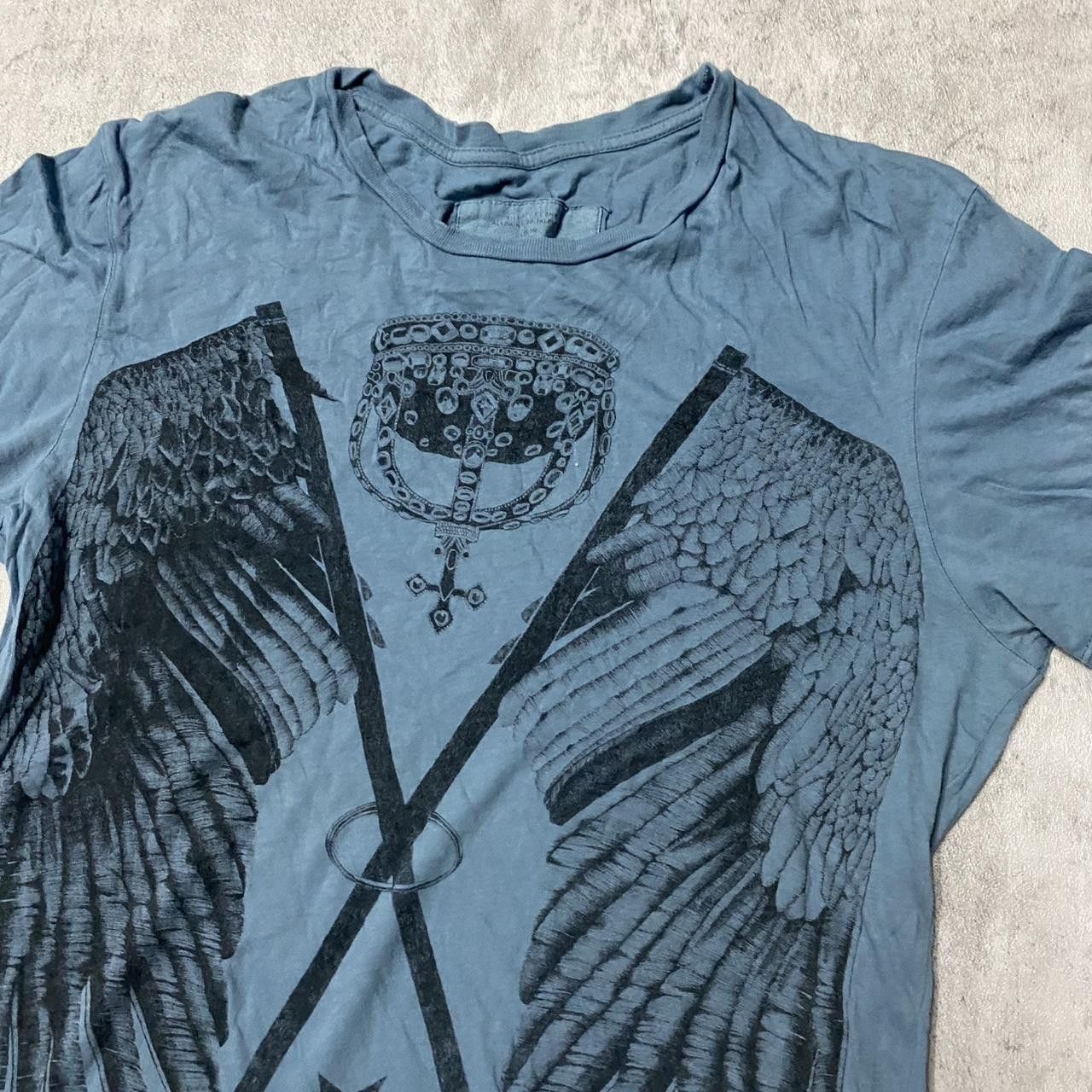 Other Blue and black graphic tee #goth #grunge Size US M / EU 48-50 / 2 - 2 Thumbnail