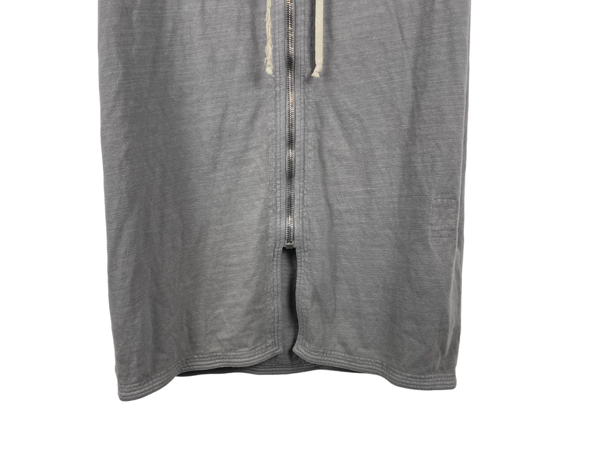 Rick Owens Rick Owens DRKSHDW Gray Sleeveless Zipper Hoodie Size US L / EU 52-54 / 3 - 5 Thumbnail