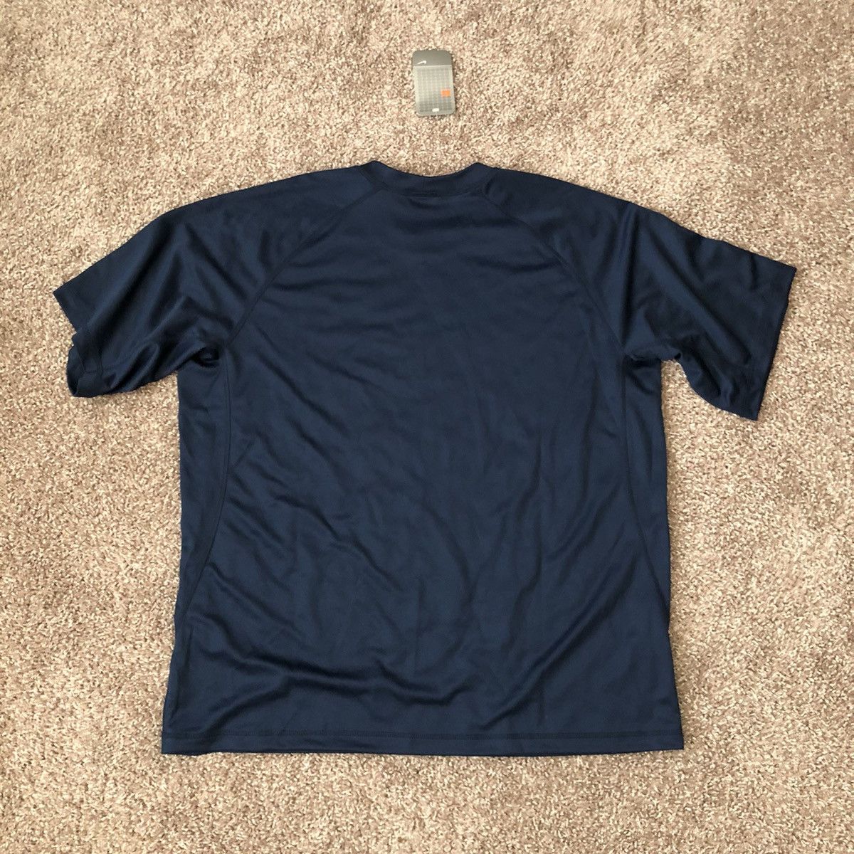 Nike × Vintage Vintage 90s Nike Navy Dri Fit T-Shirt Brand New w/ Tags XXL Size US XXL / EU 58 / 5 - 7 Thumbnail